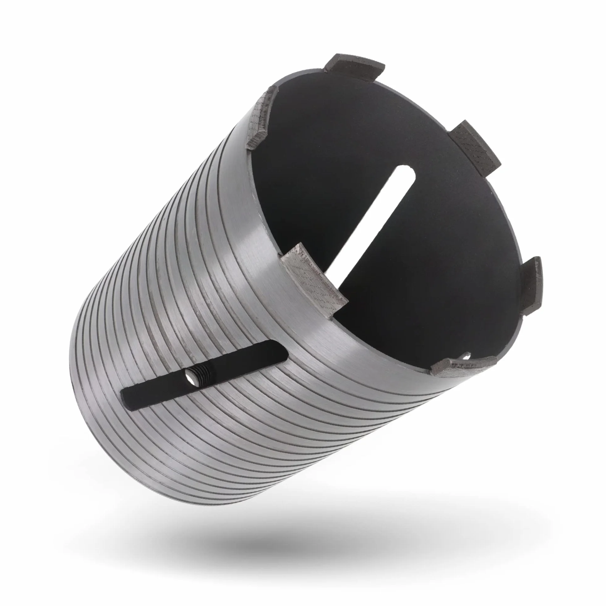 PRODIAMANT Diamentowa wiertnica rdzeniowa ø 132 mm długość efektywna 150 mm z adapterem SDS do młotowiertarki, segmenty spawane laserowo do wiercenia na sucho