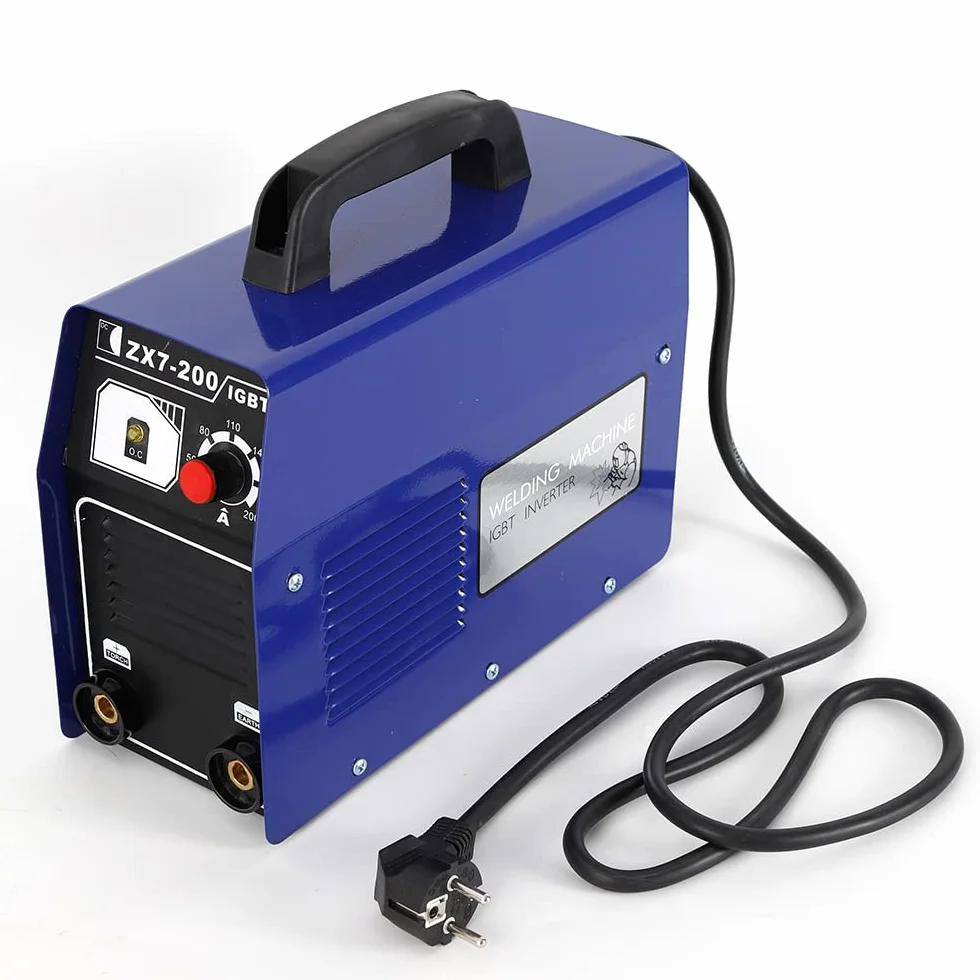Elektryczna spawarka inwerterowa IGBT 220 V MMA zestaw IP21S spawarka jednofazowa – dane techniczne: 20-120 A, elektrody 1-2,5 mm, 7,7 kVA, IP21S