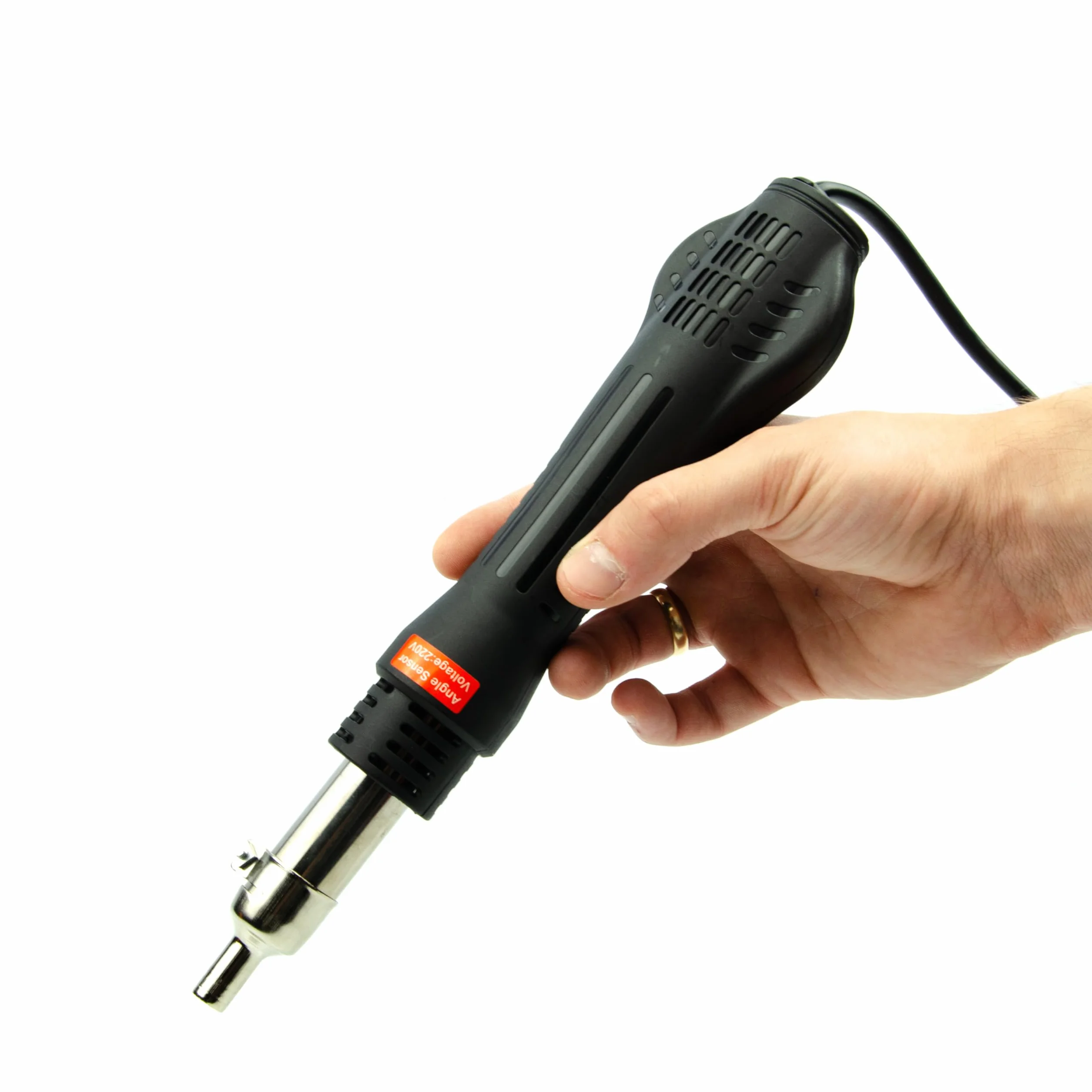 Stacja lutownicza Hot-Air 858D + pistolet do nitowania z tworzywa sztucznego w walizce + 200 nitów – wszechstronne narzędzia do naprawy elektroniki i montażu tworzywa sztucznego – Rosfix 858D