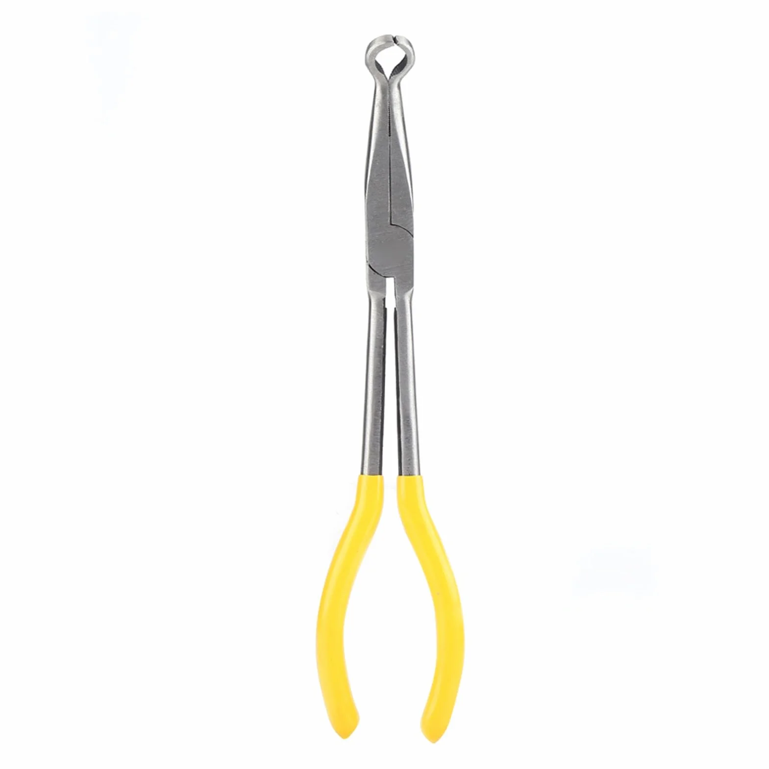 Szczypce długie z zakrzywionym nosem, 270 mm ekstra długie szczypce 45/90 stopni z zakrzywionym nosem lub końcówką w kształcie litery O Narzędzie do napraw ręcznych