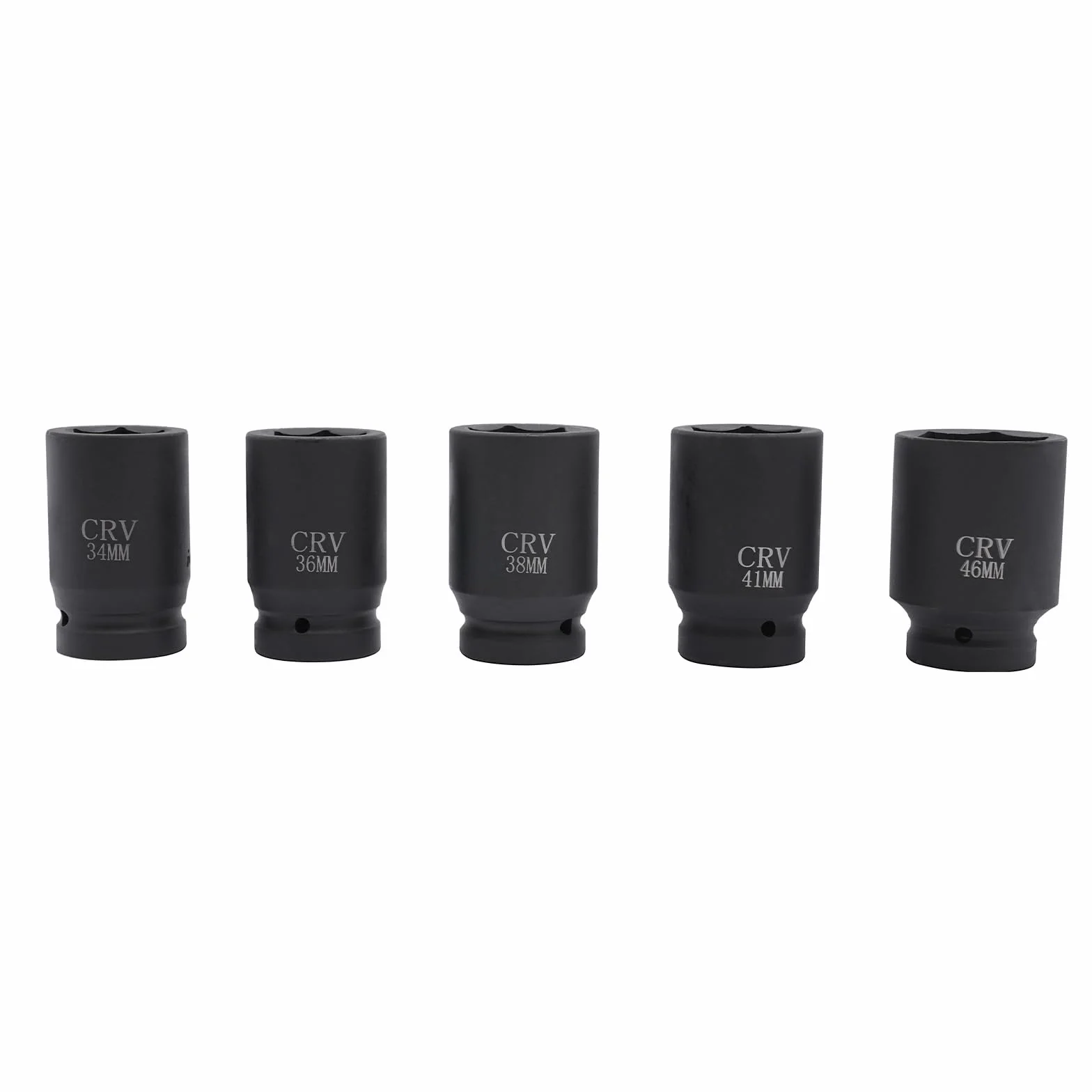 10-częściowy zestaw nasadek udarowych 1", 24-46 mm, klucze nasadowe, zestaw kluczy nasadowych