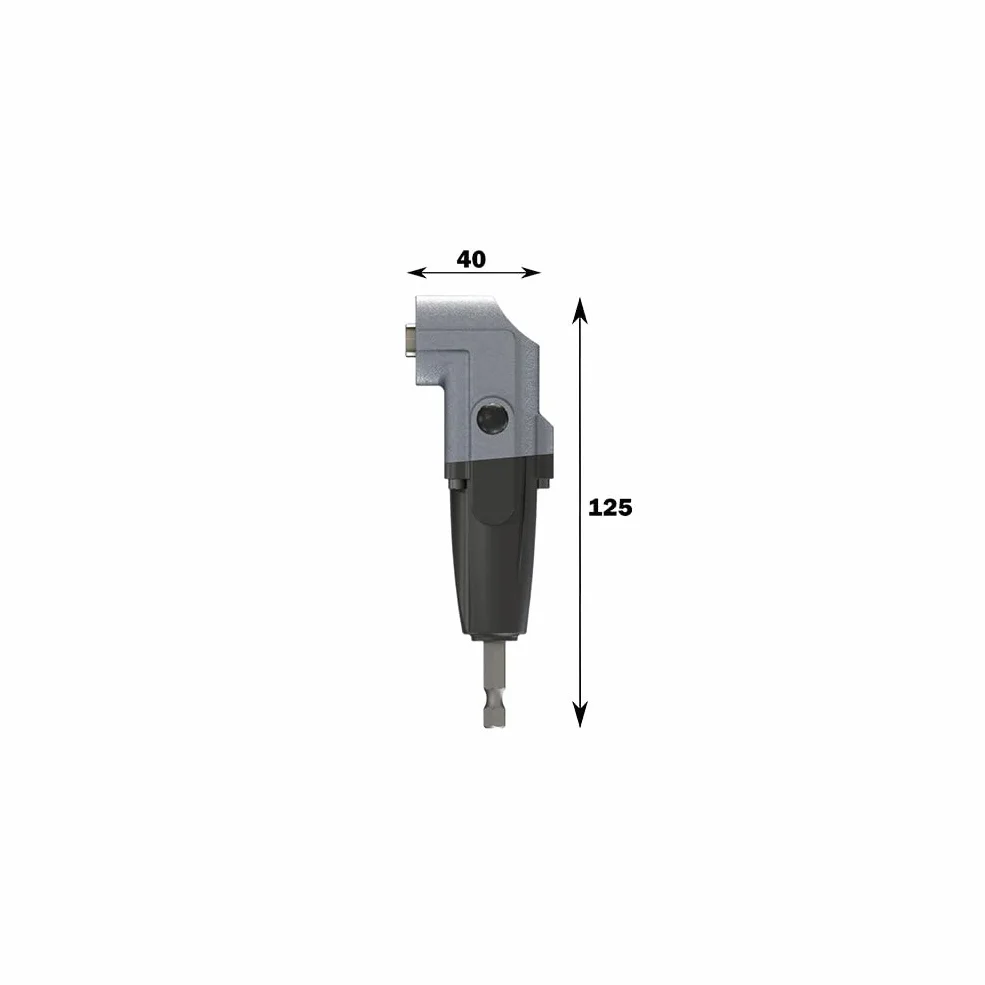 Famag Wkrętak kątowy (obudowa aluminiowa, do bitów 1/4", kąt śruby 90°, metalowe koła zębate, wysokość 40 mm) 1598750