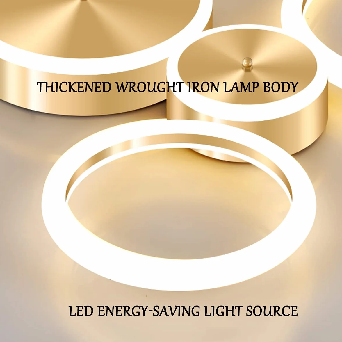 Nowoczesna lampa sufitowa LED do salonu z pilotem ściemniane oświetlenie sypialni lampy sufitowe okrągły pierścień projekt zawieszenie kuchnia restauracja żyrandol metalowy,5 rings