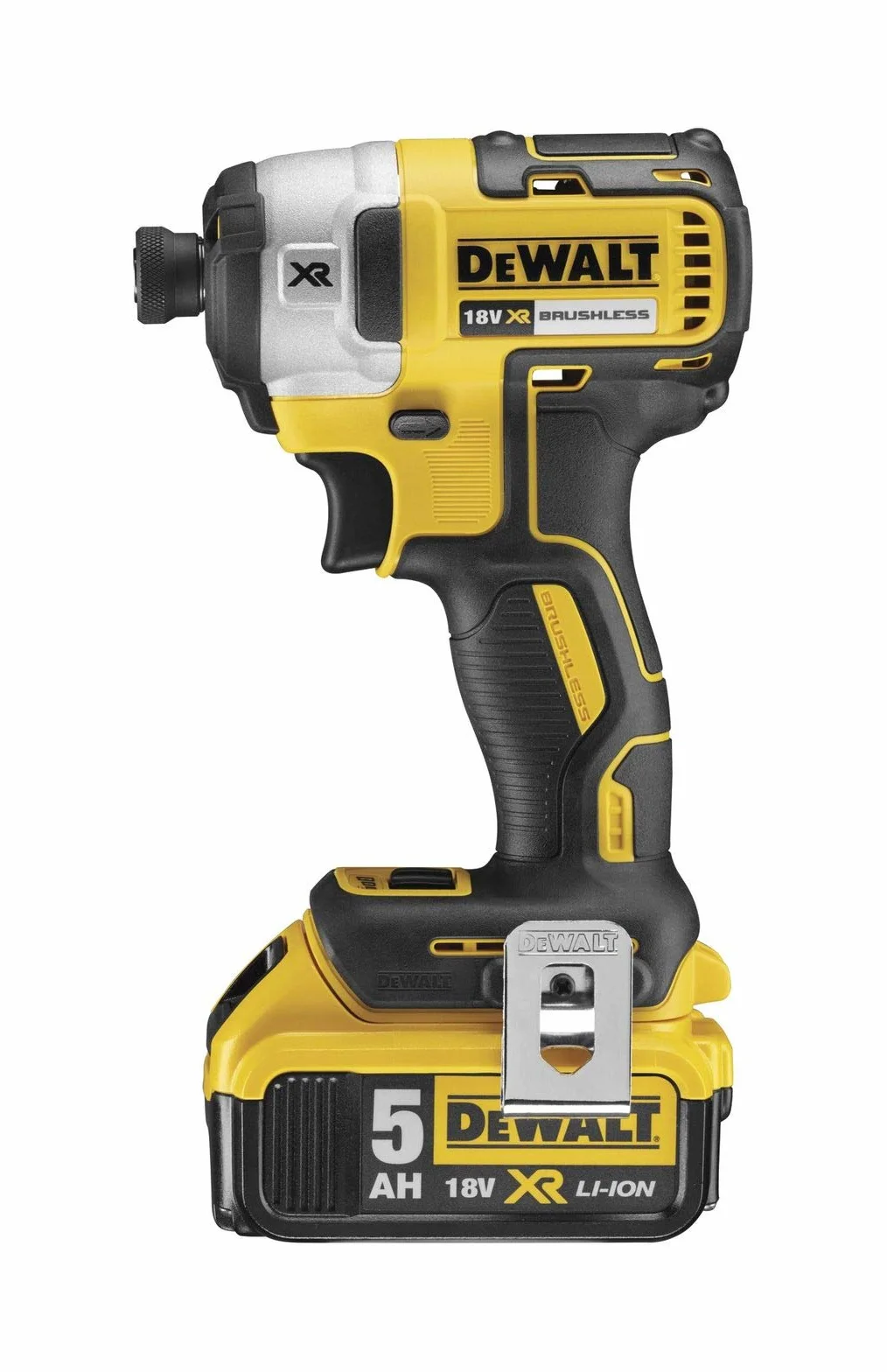 DEWALT, Zakrętarka udarowa bezszczotkowa 18V xr + 2x akumulatory 5.0 Ah, DCF887P2