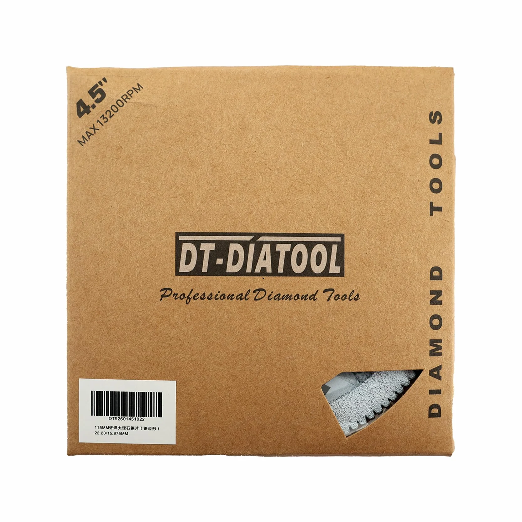 DT-DIATOOL Diamentowe ostrze 10 cm, 2 sztuki, do marmuru, płytek ceramicznych, płytek porcelanowych, granitu, sztucznego kamienia, lutowanej próżniowo, diamentowa tarcza tnąca do szlifierki kątowej,