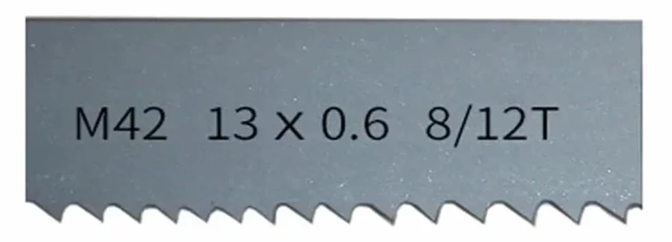 Piły taśmowe, Cięcie twardego drewna 8-12TPI brzeszczoty do pił taśmowych, 1/2 cala 13mm M42 bimetaliczne brzeszczoty do pił taśmowych, ostre brzeszczoty do pił taśmowych do cięcia metalu(1670mm)