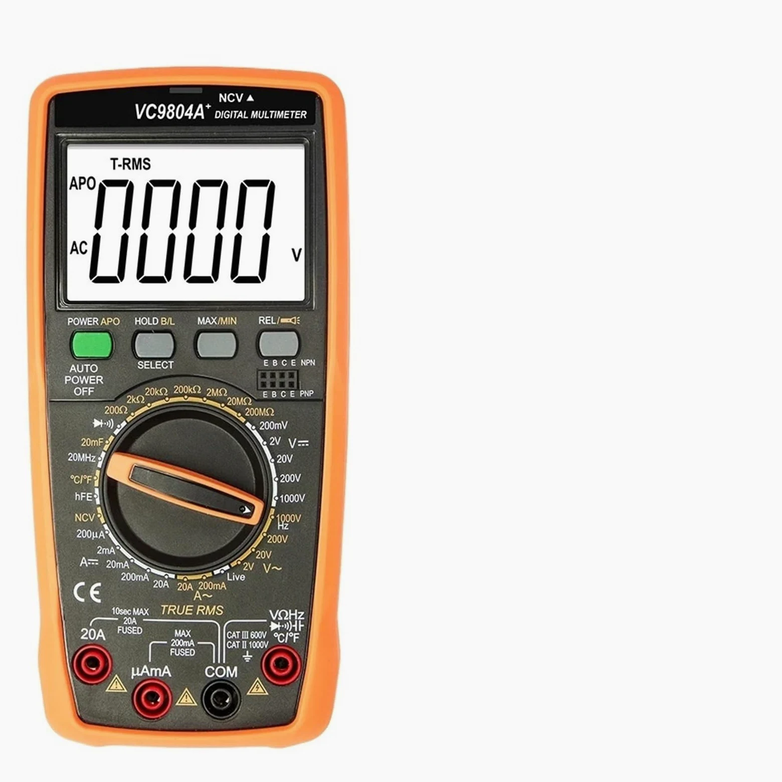 Multimetr cyfrowy o wysokiej precyzji 9808+ 1999 True RMS 2000uF Pojemnościomierz 20 MHz Częstotliwość Pomiar temperatury z(9804A Plus)