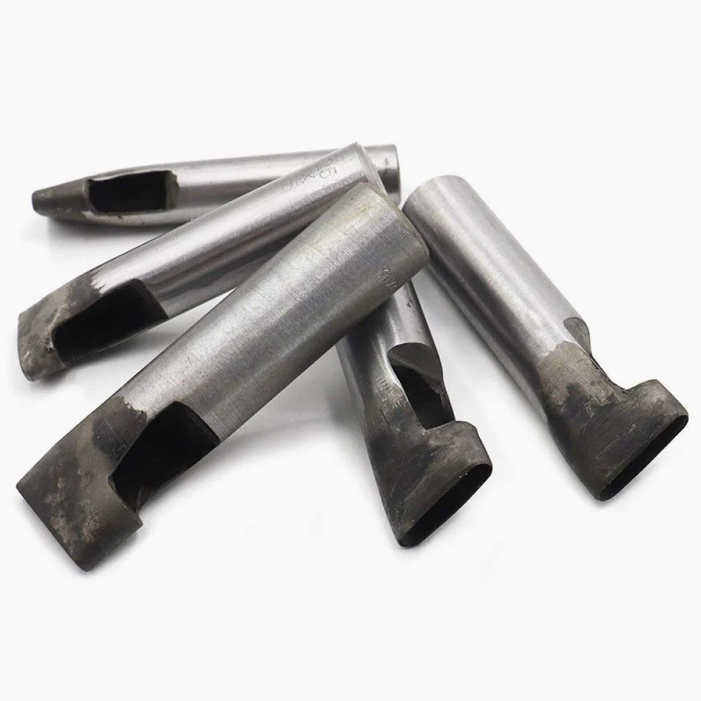 1 sztuk 5mm skórzany owalny kształt dziurkacz owalny kąt rozstawienie paska narzędzia do dziurkowania DIY Craft skórzany dziurkacz narzędzie do wiercenia otworów, 31mm X 5mm
