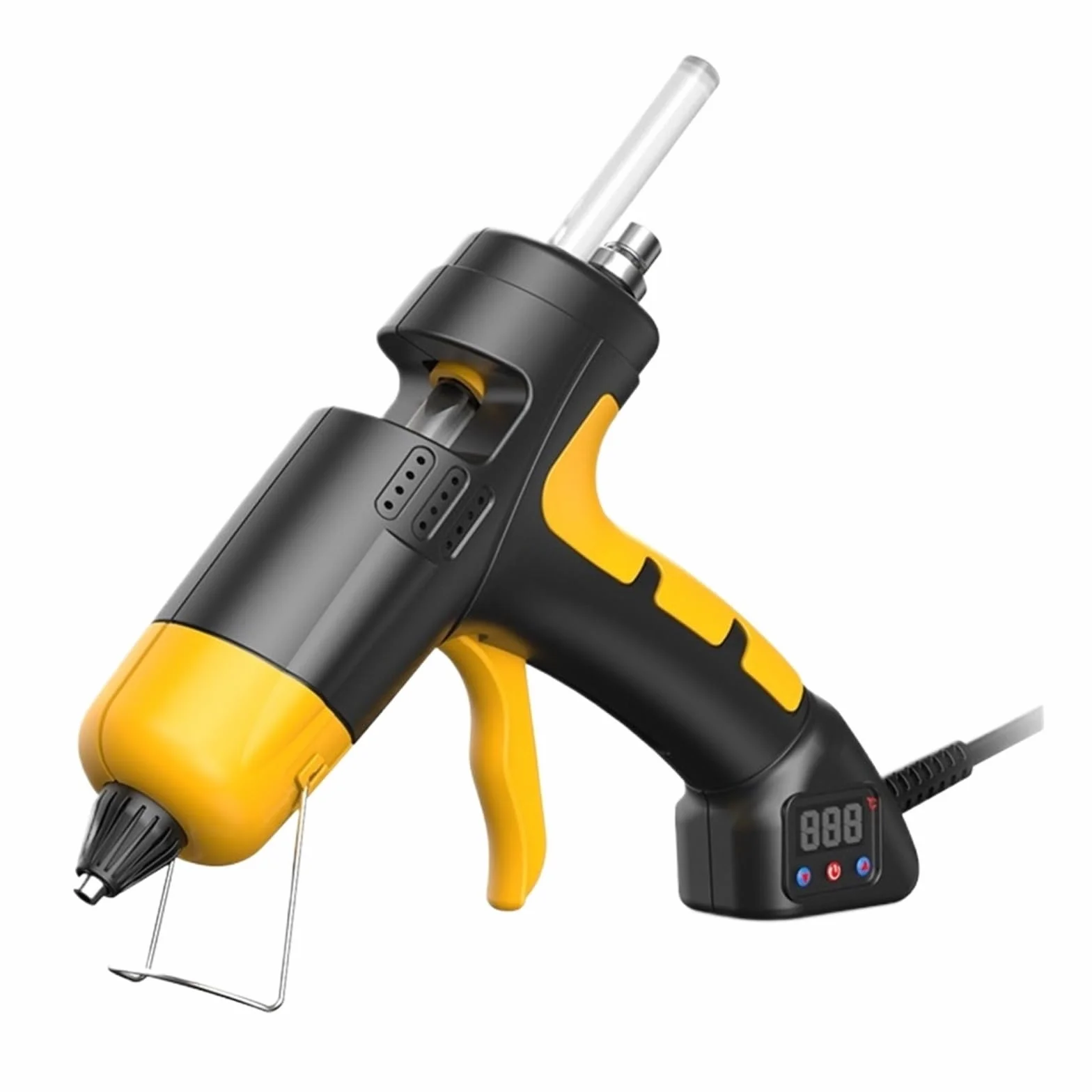 150W Pistolet Do Klejenia Na Gorąco Regulowana Temperatura 11 Mm Kleje Na Gorąco W Sztyfcie Gospodarstwa Domowego Narzędzia Do Rękodzieła DIY Szybkie Nagrzewanie(150W-Digital-Yellow)