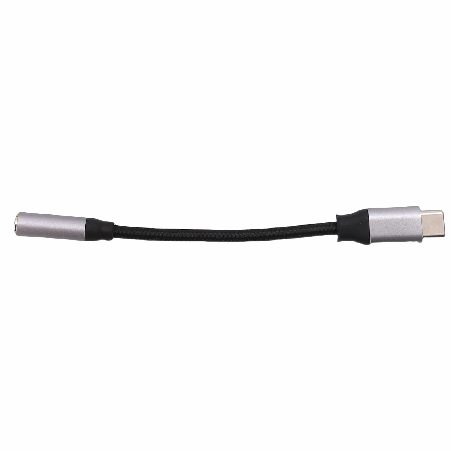 CCYLEZ Adapter do Kasety Samochodowej, Adapter Typu C do Taśmy Aux Samochodowego Zestawu Stereo, Kasety 3,5 Mm USB C Kabel w Nylonowym Oplocie, Pozłacane Złącze
