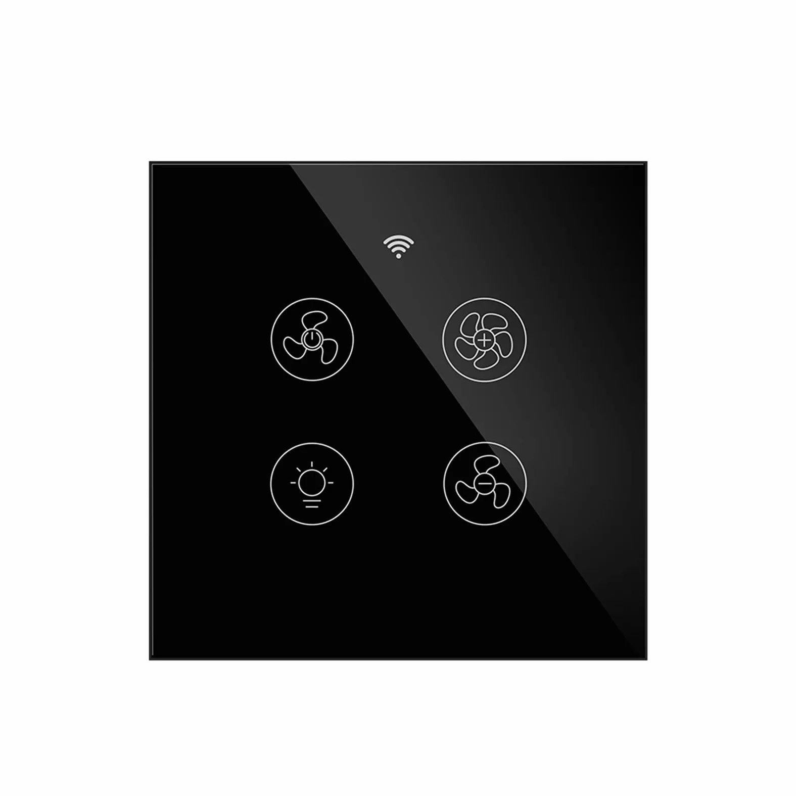 Inteligentny przełącznik WiFi RF Inteligentny wentylator sufitowy Światło 2/3-drożne sterowanie Smart Life RF Zdalne sterowanie prędkością Inteligentny włącznik światła kompatybilny z domem (Kolor: 1)