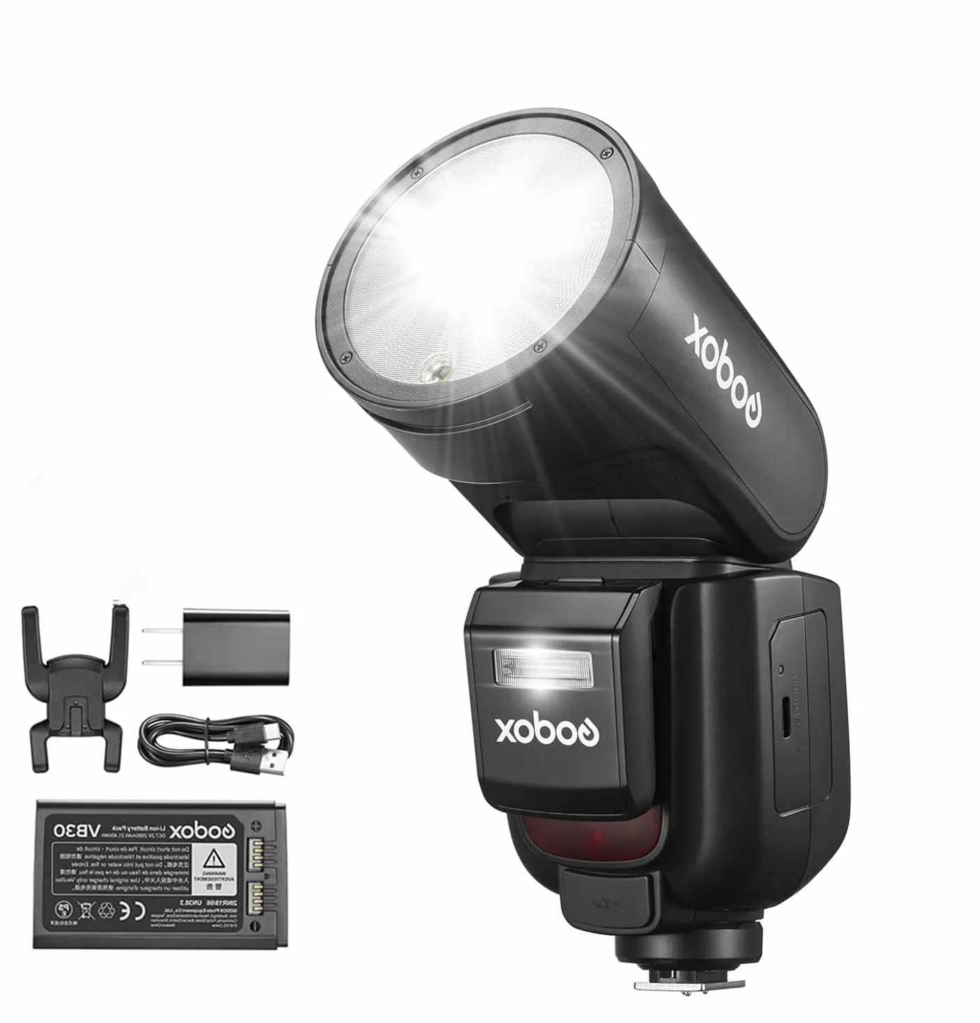 Godox V1PRO-O V1 Pro TTL kamera z okrągłą głowicą do Olympus, 76 W HSS 1/8000, wbudowana bateria litowa, lampa modelująca LED, innowacyjna zewnętrzna lampa błyskowa SU-1