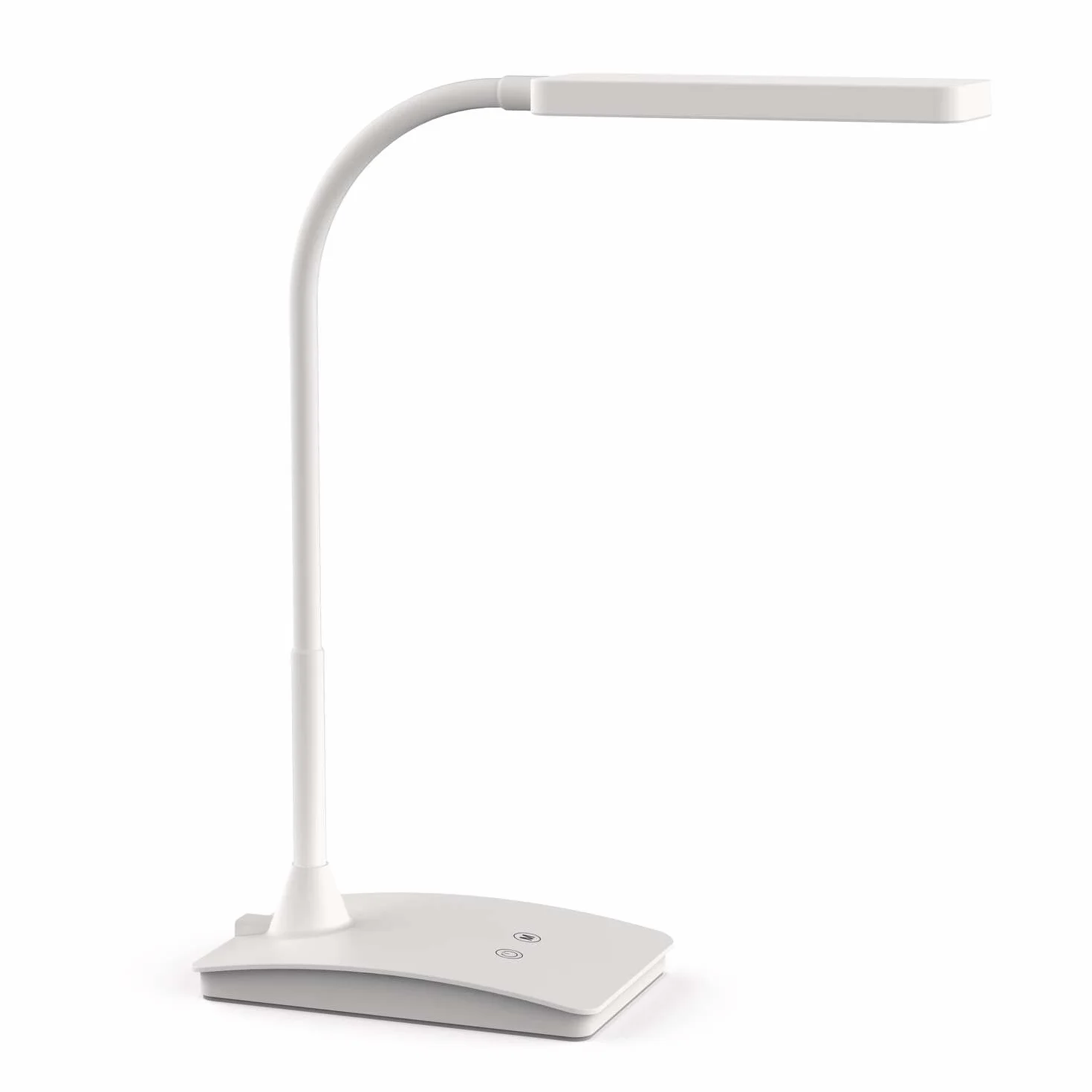 Lampa Stołowa Led MAULpearly Colour Vario, Możliwość Ściemniania, Wysokość 36 Cm, Elastyczne Ramię, z Podstawką, Biała, 8201702