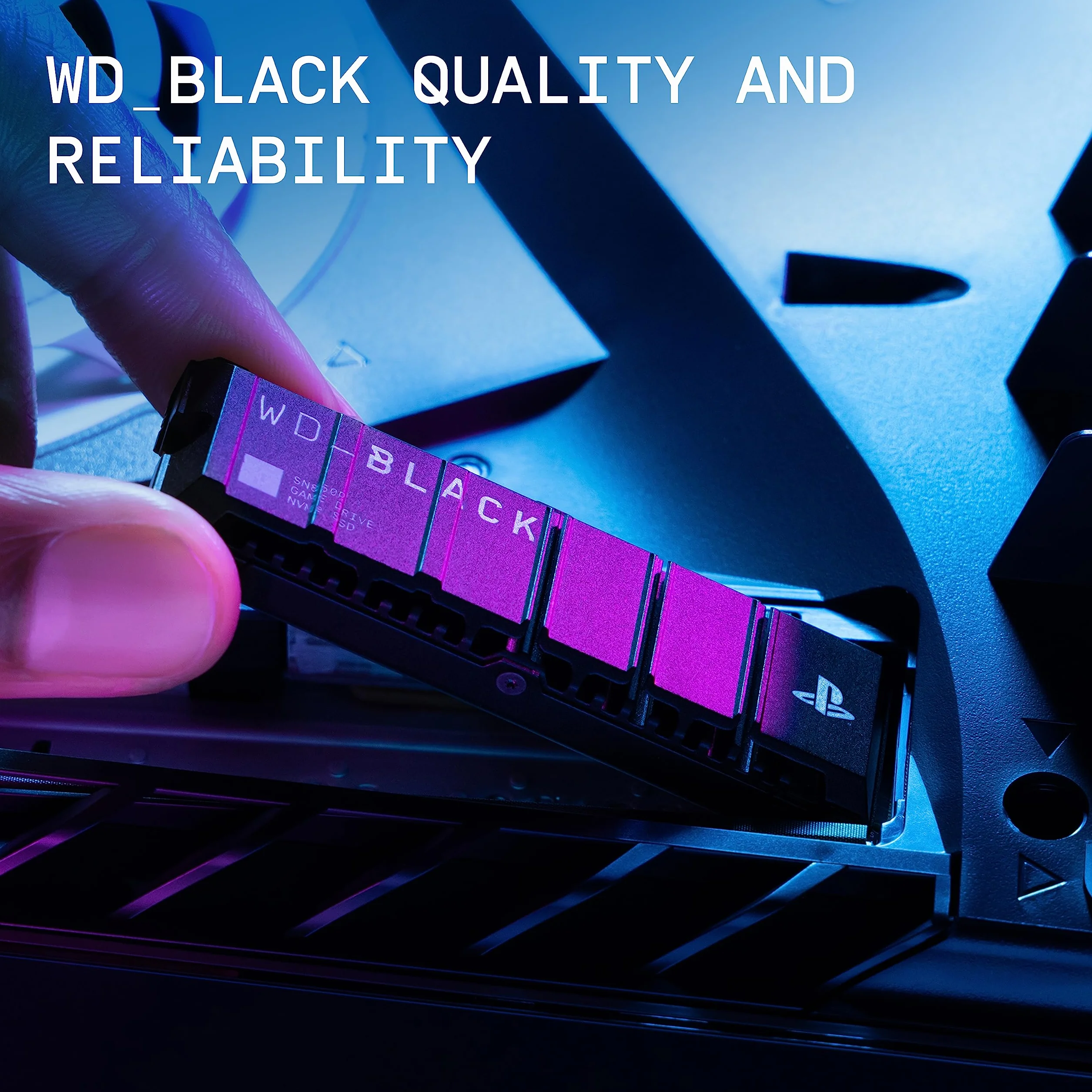 WD_BLACK 4TB SN850P NVMe SSD, oficjalna licencja na konsole PS5, prędkość odczytu do 7300 MB/s, M.2 2280, ekskluzywna konstrukcja radiatora