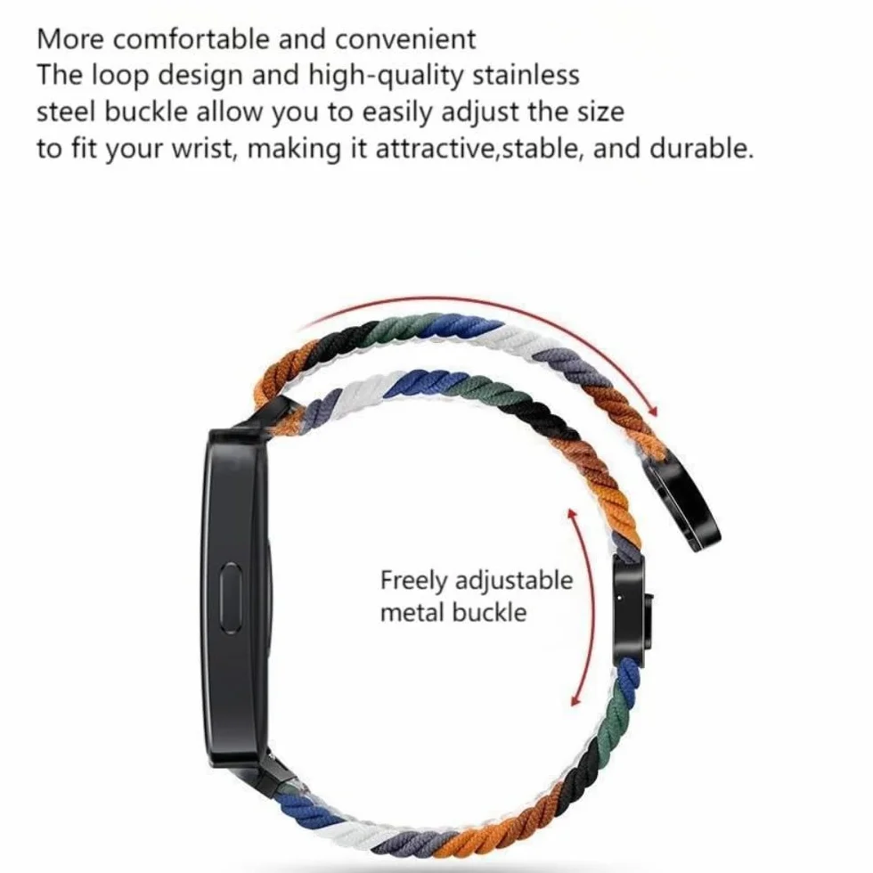 Pasek 22 mm do zegarka Suunto 5 Peak / 9 Peak / Vertical / Race S do CMF by Nothing Watch Pro/Pro2, pleciony pasek zastępczy, elastyczny, nylonowy pasek do zegarka