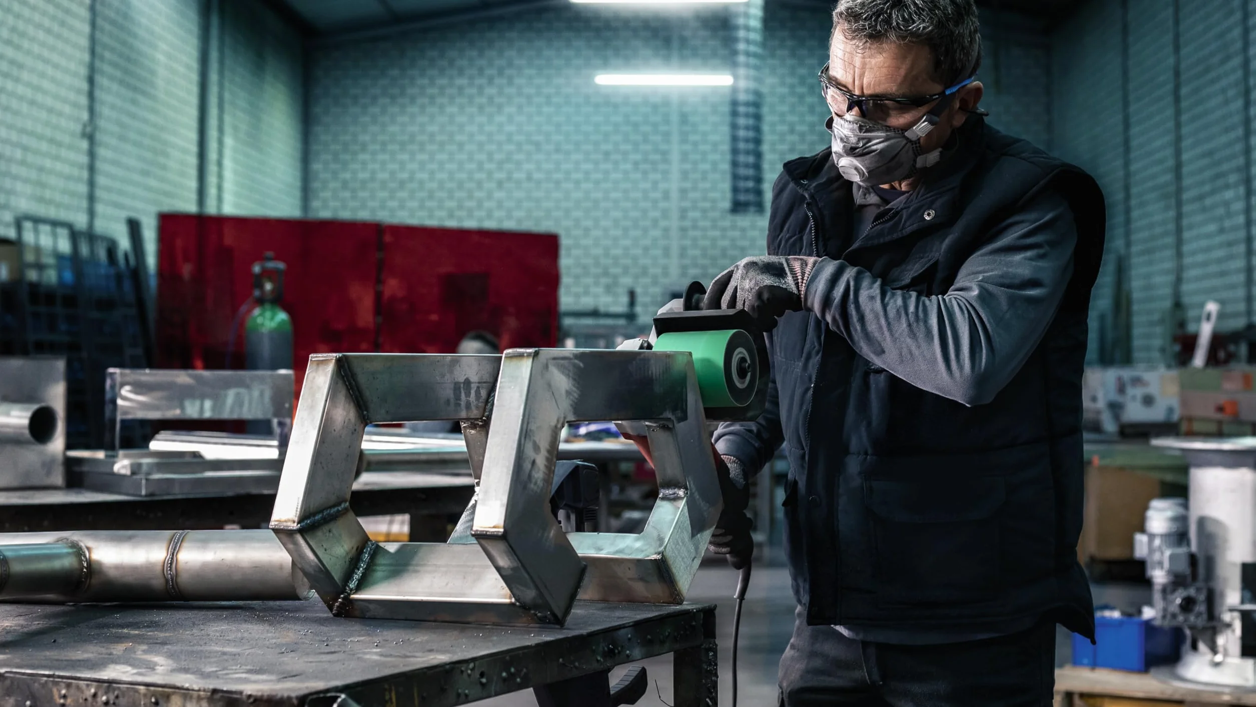 Bosch 5x Pas ścierny PRO Stainless Steel Y580 do satyniarki (do Stal nierdzewna, Ø 90 mm, Ziarnistość 80, Professional Akcesoria Szlifierka bębnowa)