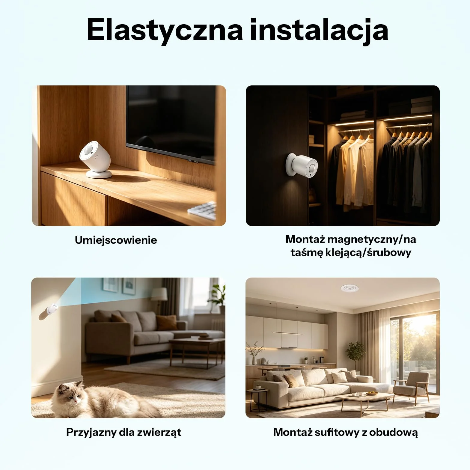 SONOFF SenseGuard SNZB-03PR2 Czujnik ruchu Zigbee z czujnikiem światła do sterowania oświetleniem, systemu alarmowego i automatyki Smart Home, kompatybilny z Home Assistant, Alexa i SmartThings