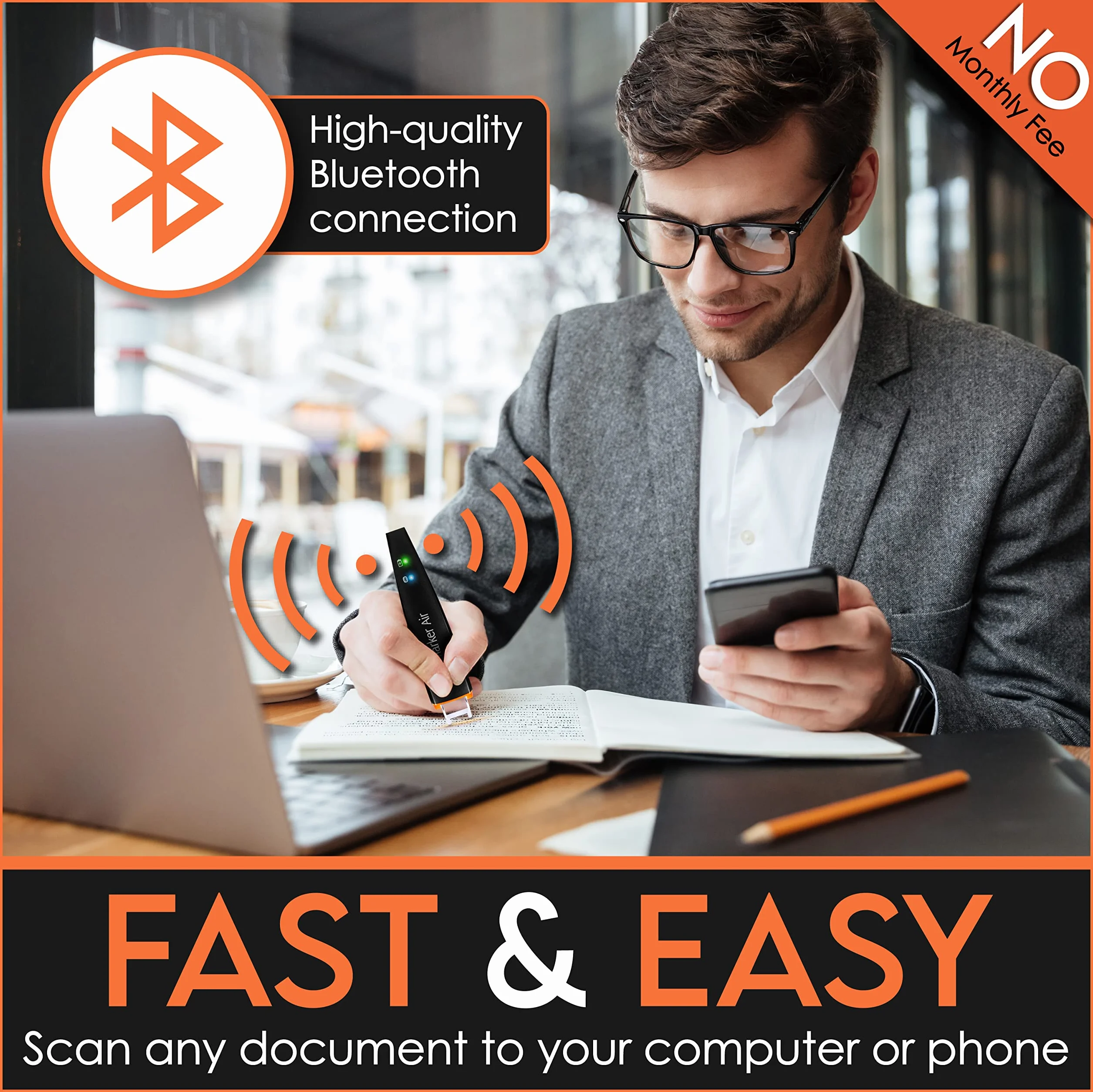 Scanmarker Air cyfrowy zakreślacz Bluetooth czarny