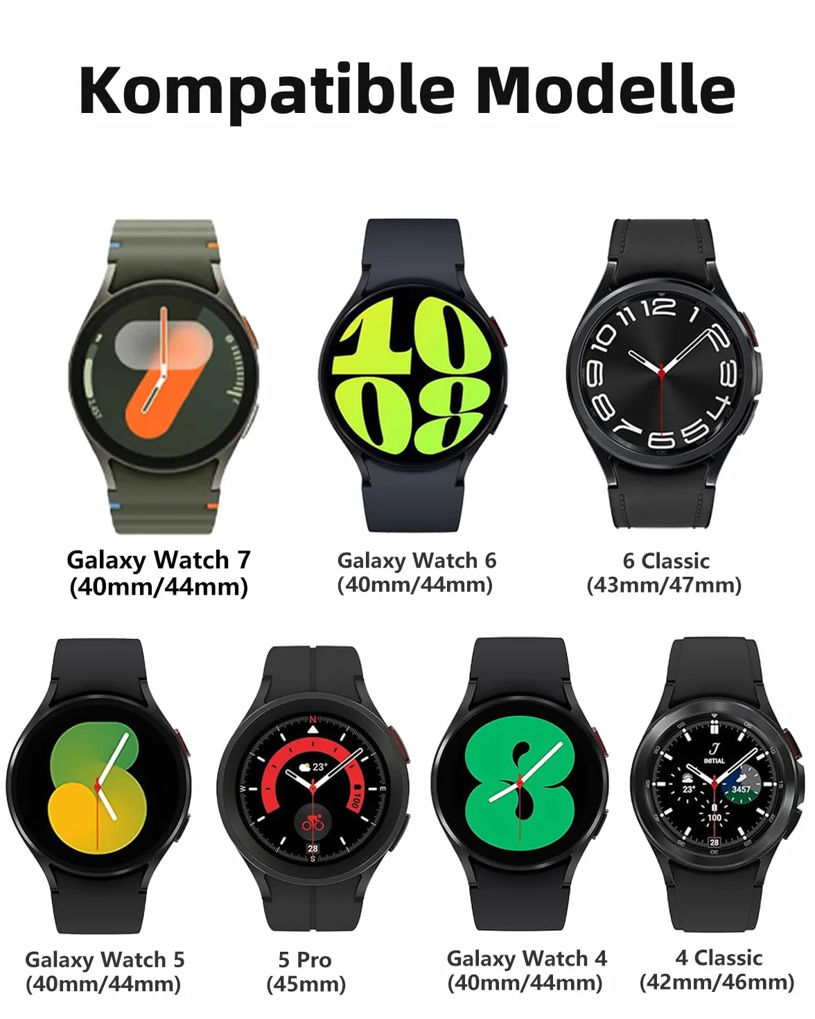 SimpleThings Pleciona bransoletka kompatybilna z Samsung Galaxy Watch 7/6/5/4 40 mm 44 mm 5 Pro 45 mm 6 Classic 47 mm