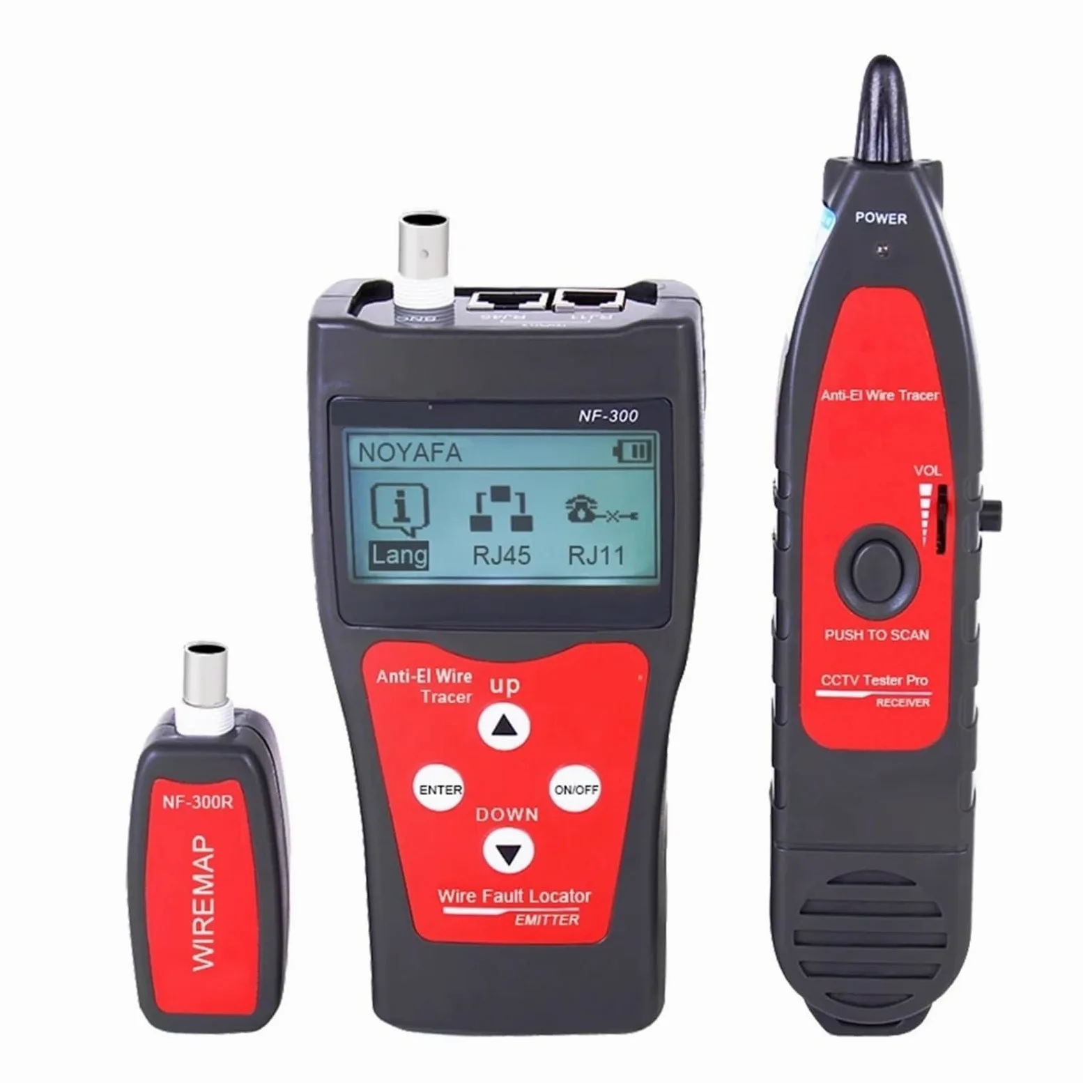 Tester kabli sieciowych, Tester Kabli Sieciowych, Koncentryczny, Pomiar Długości RJ45 BNC, Lokalizator Przeciwzakłóceniowy, Moduł Monitorowania, dla kabla sieciowego