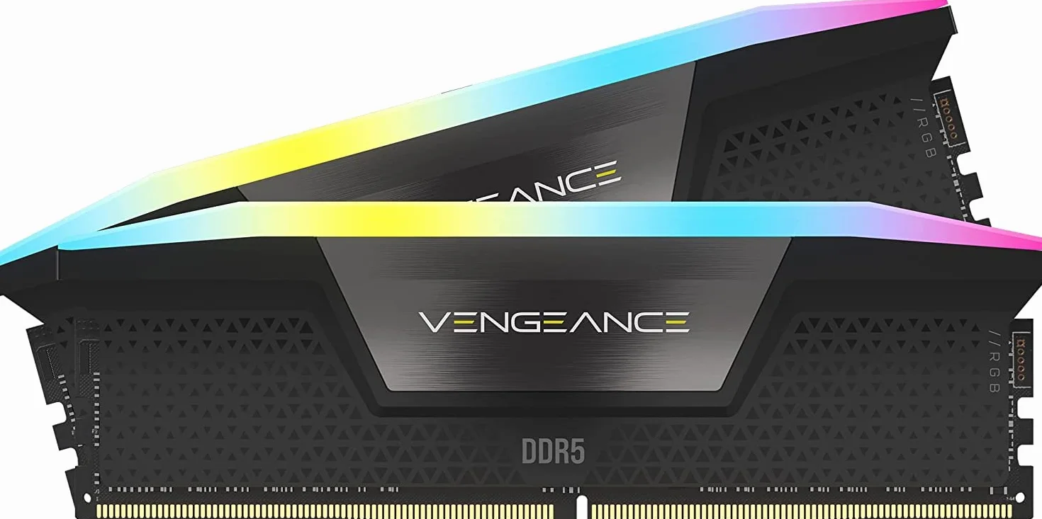 CORSAIR VENGEANCE RGB DDR5 32GB (2x16GB) 6400MHz CL36 Intel XMP iCUE czarna CMH32GX5M2B6400C36