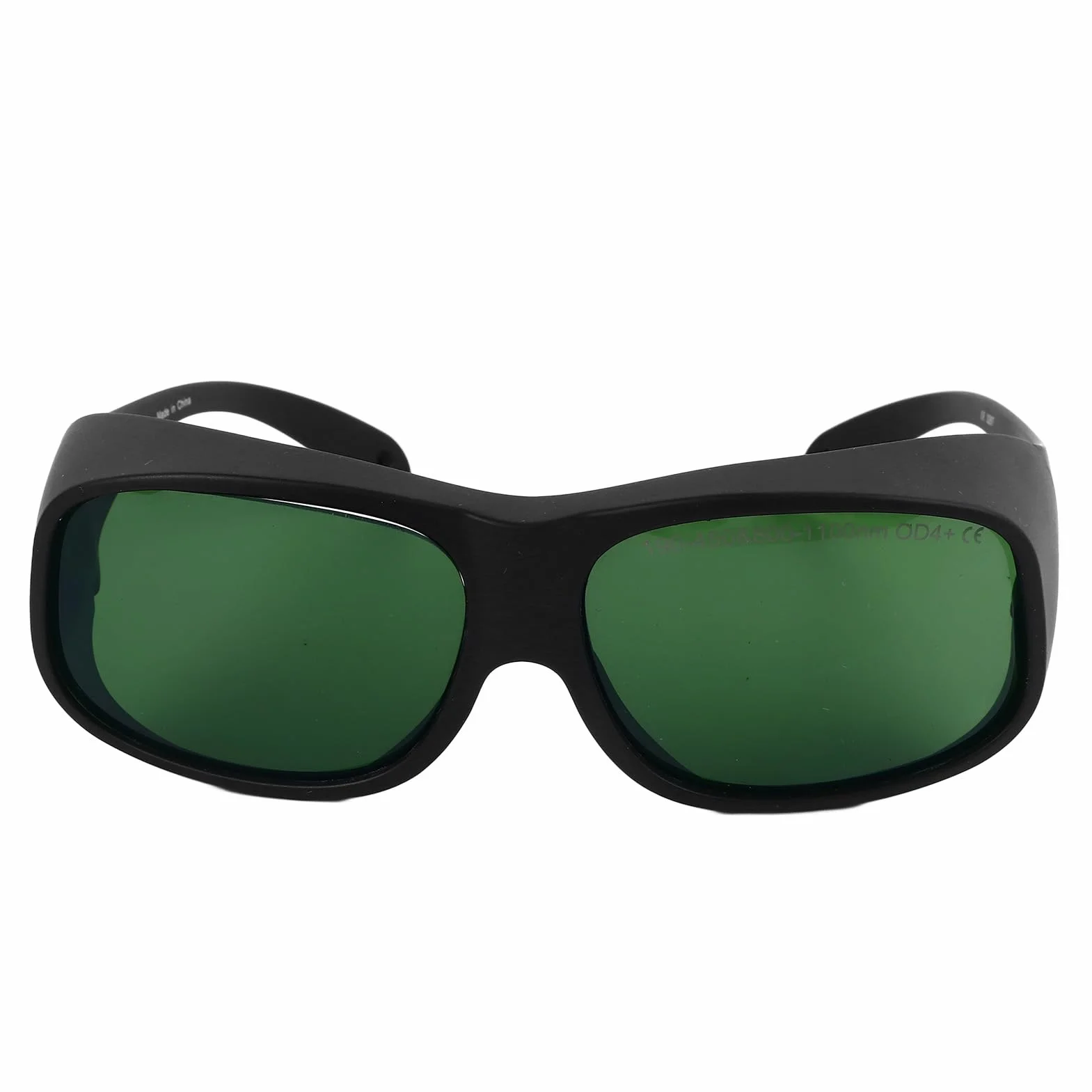 Bediffer Laserowe Okulary Ochronne 1064nm Wysoka przepuszczalność Antylaserowa Ochrona Oczu dla Urządzenia OPT Beauty TR90 Materiał Czarna Ramka Zielona Soczewka OD4, do Zabiegów Upiększających