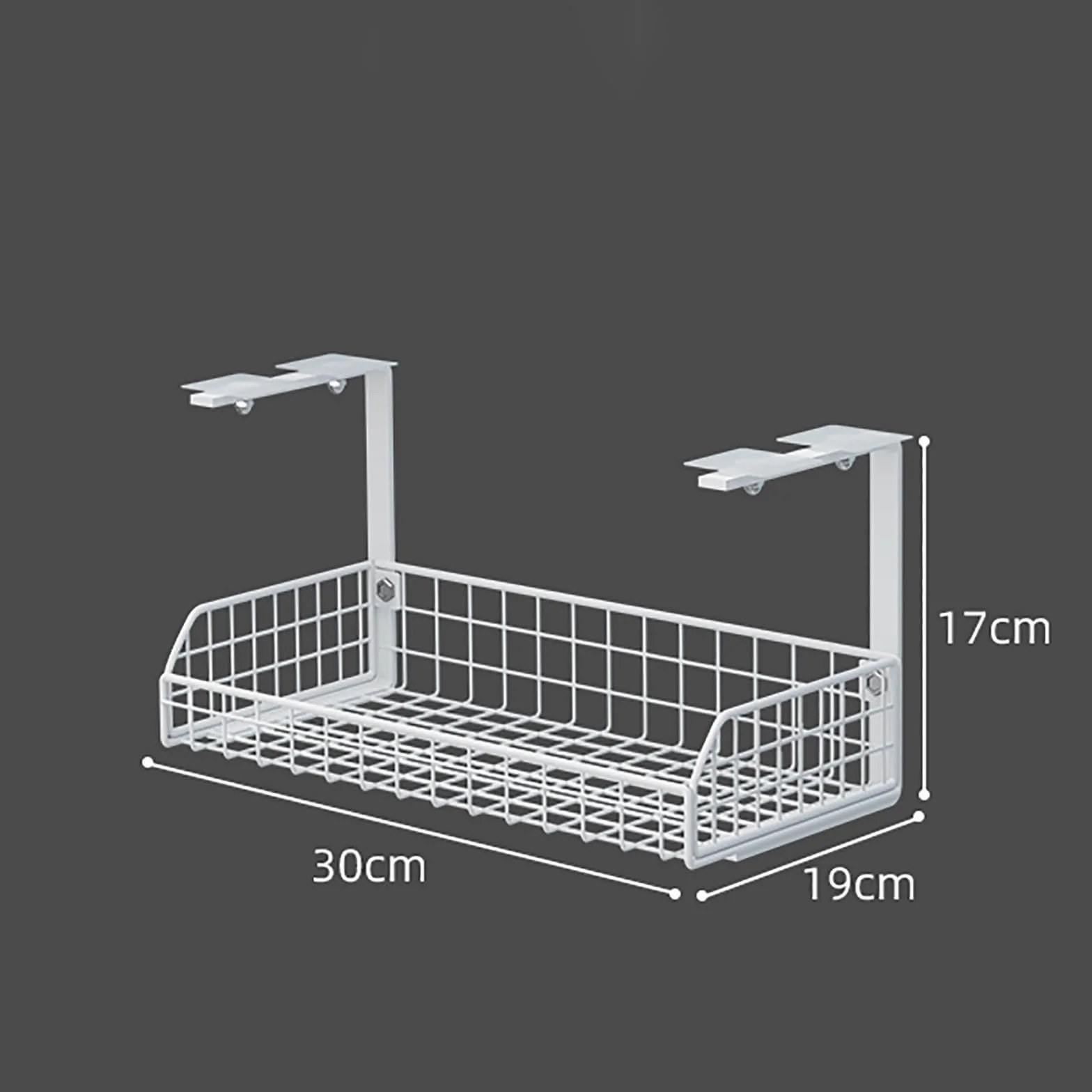 Taca do zarządzania kablami komputer pod biurkiem stojak do zarządzania kablami pod biurkiem router organizer przewodów wtyczka wtyczka wtyczka organizer pod przewodem biurkowym (kolor: czarny, rozmiar: S)