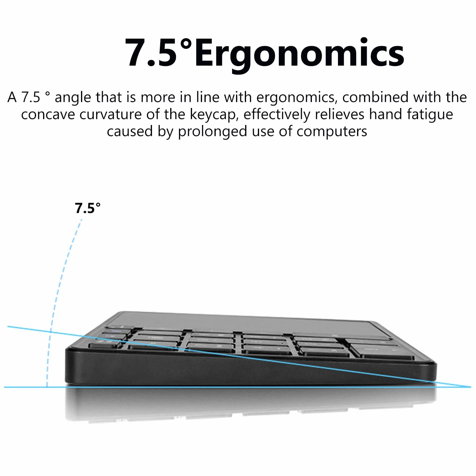 Bezprzewodowa klawiatura numeryczna z touchpadem, blok numeryczny Bluetooth do laptopa, 22 przyciski, bezprzewodowa klawiatura numeryczna BT Dual Mode Numeric Keypad, 2,4 G 2 w 1, przenośna klawiatura