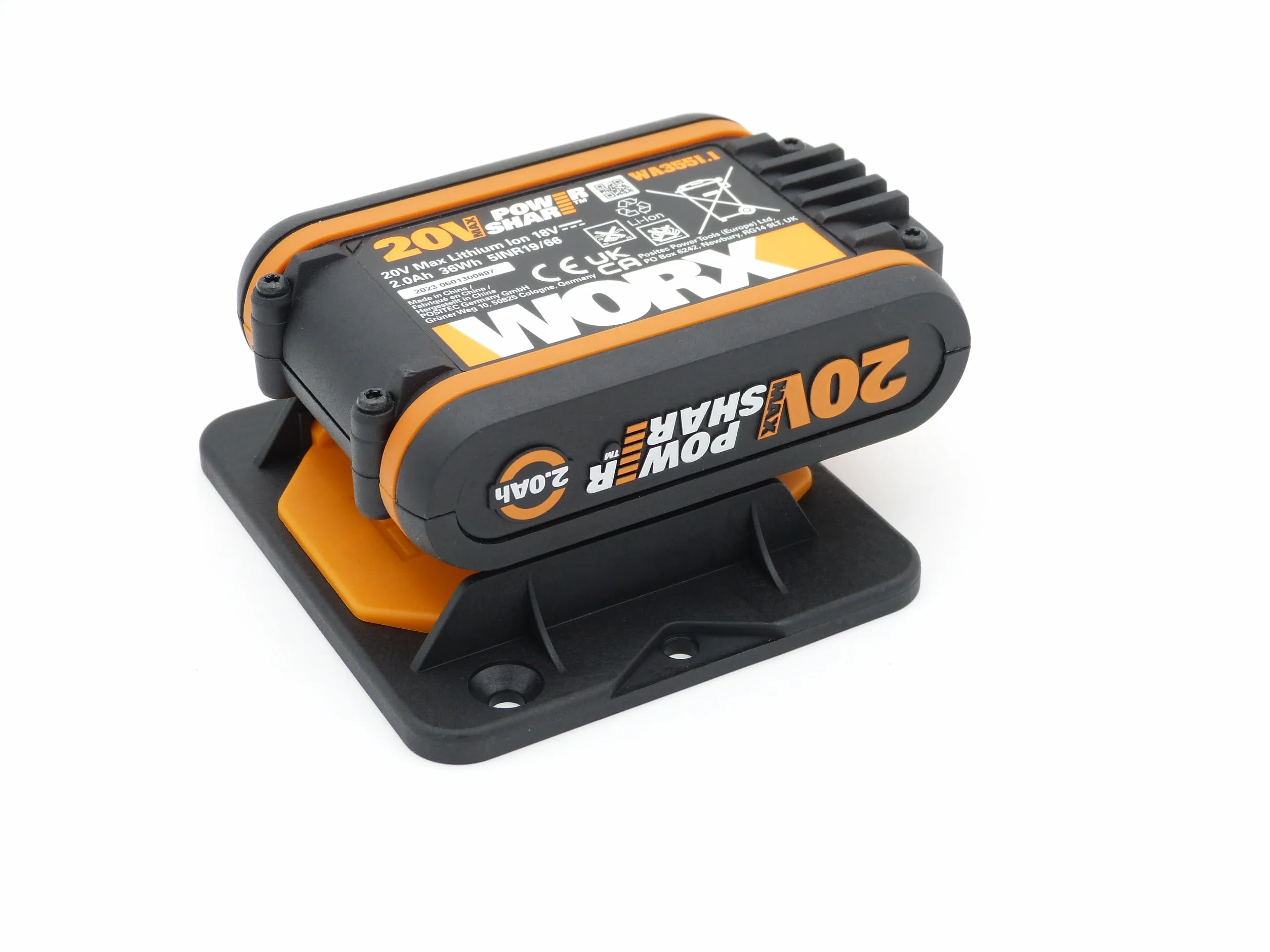 SLE 5x profesjonalny uchwyt na akumulator do Worx 20 V MAX PowerShare uchwyt ścienny uchwyt na akumulator uchwyt WA 3528 3539 3551 3553 3553 3556 3570 3014 3641 3648