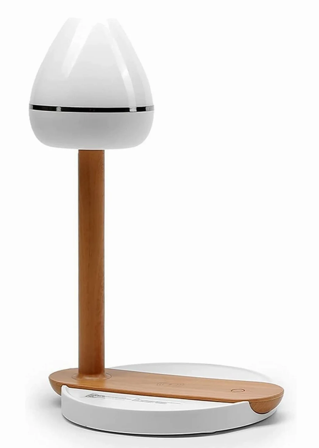 Lampa stołowa, lampka do czytania, lampa biurkowa Lampa biurkowa LED, lampa stołowa z portem ładowania USB, 3-stopniowy ściemniacz, wielofunkcyjna lampa biurkowa z fakturą drewna do domu