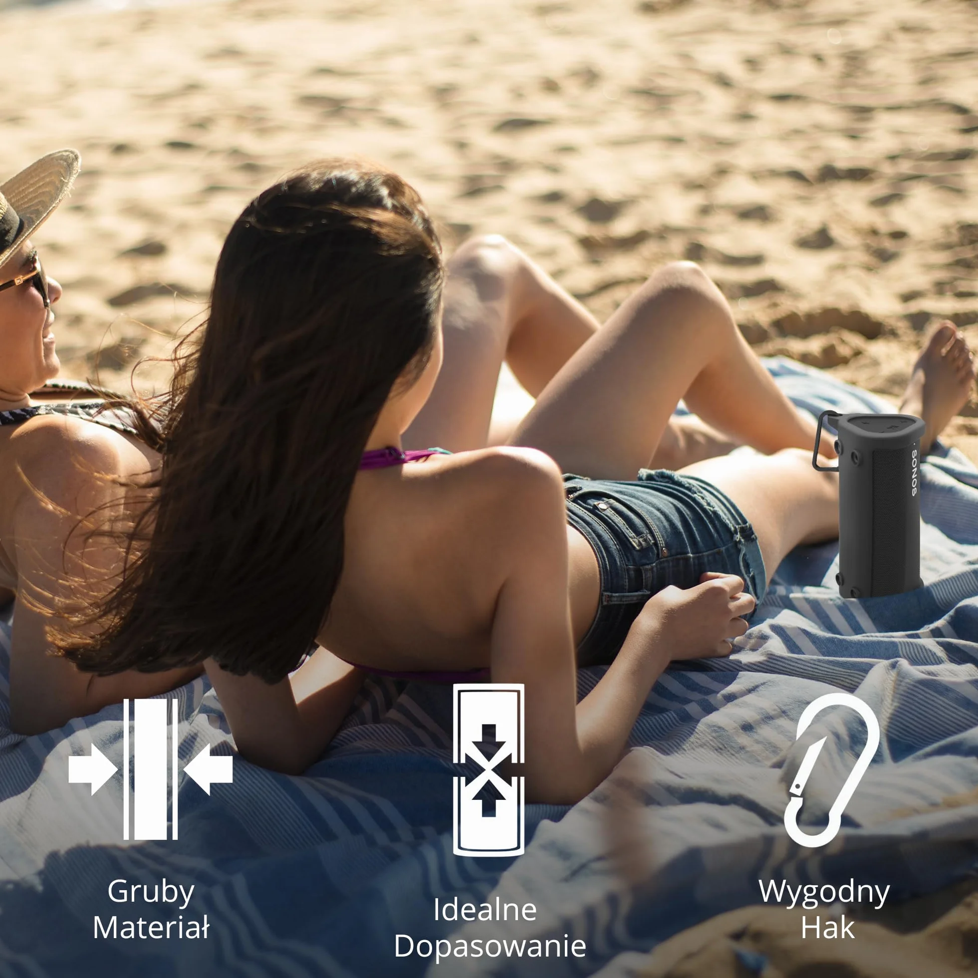 Silikonowe Etui Ochronne do Sonos Roam 2 Czarny Bluetooth