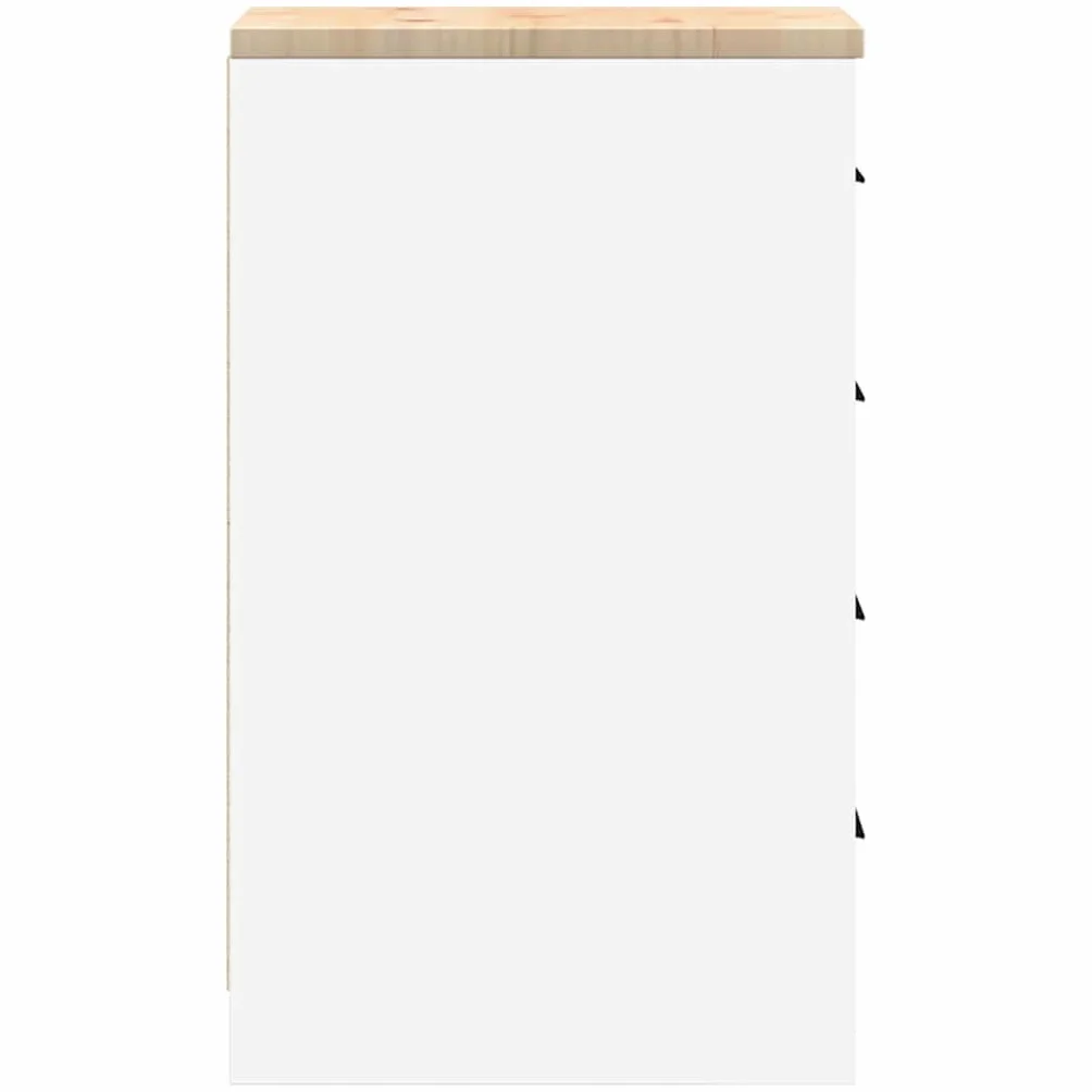 vidaXL Garażowa szafka do przechowywania Biała 30x51x85 cm