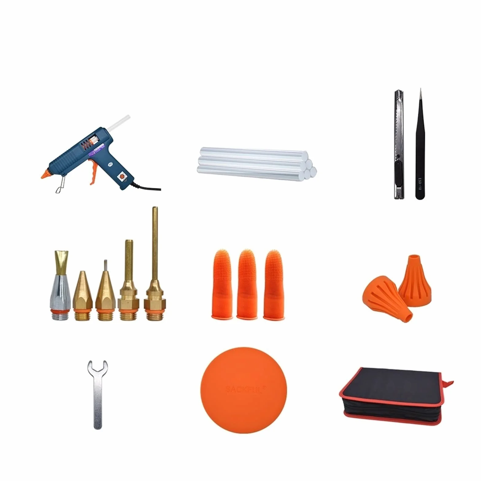 Pistolet Do Klejenia Na Gorąco, Wymienna Dysza, Regulacja Temperatury, Użyj Kleju W Sztyfcie 11mm, Pistolet Do Kleju Przemysłowego, Używany Do Naprawy(SET-1)