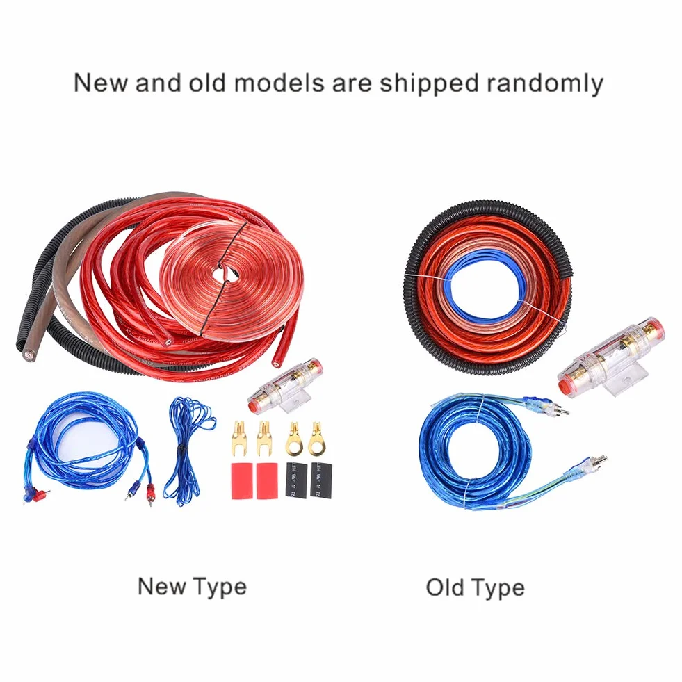 4 Guage 2800W Przewód Wzmacniacz Instalacyjny Zestaw Okablowania Samochodowy Sprzęt Do Audio Subwoofer Kombi Kabli Bezpiecznikowy