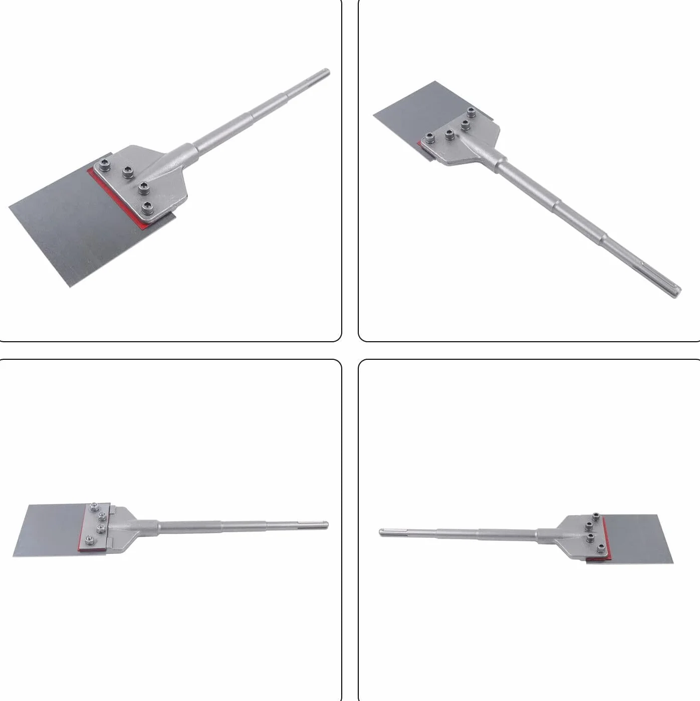 SDS-Max dłuto szpachlowe, skrobak podłogowy, płytki 245 x 60, do ściągania kleju podłogowego, dywanu, linoleum