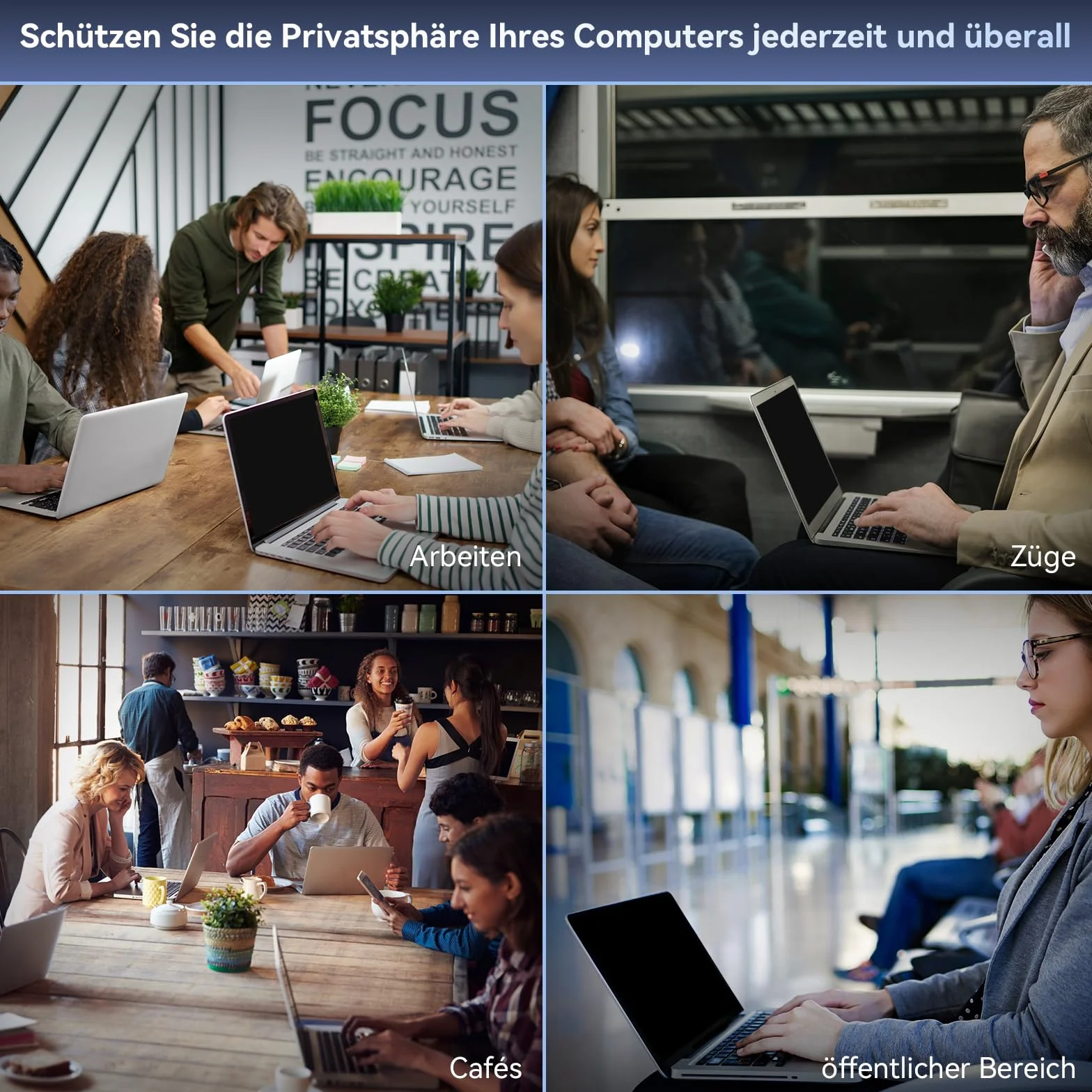 Osłona na laptopa 14 cali, proporcje obrazu 16:10, ochrona wyświetlacza przed niebieskim światłem, ochrona przed oślepieniem, zdejmowana folia chroniąca prywatność, filtr prywatności, kompatybilny z