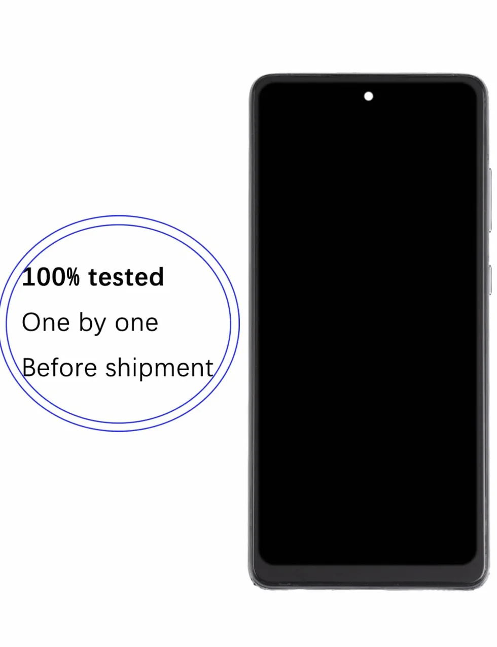 Wyświetlacz do Samsung Galaxy A72 4G LCD TFT A725F A725F/DS A725M ekran dotykowy digitizer zestaw naprawczy czarny z ramką
