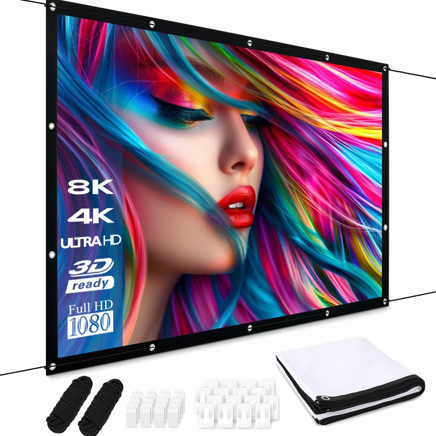 ESMART Ekran projekcyjny FLEX 266 x 149 cm (120") 16:9 Kino domowe LCD LED