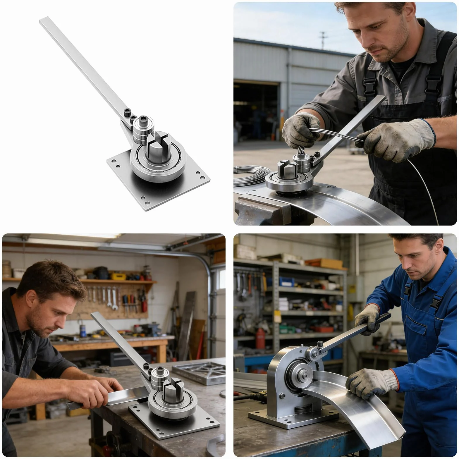 Maszyna do gięcia metalu Przenośna ręczna giętarka do stali o dużej | Maszyna do gięcia rur miedzianych Do produkcji drutu, miedzi, żelaza, taśm aluminiowych, nagrzewnic