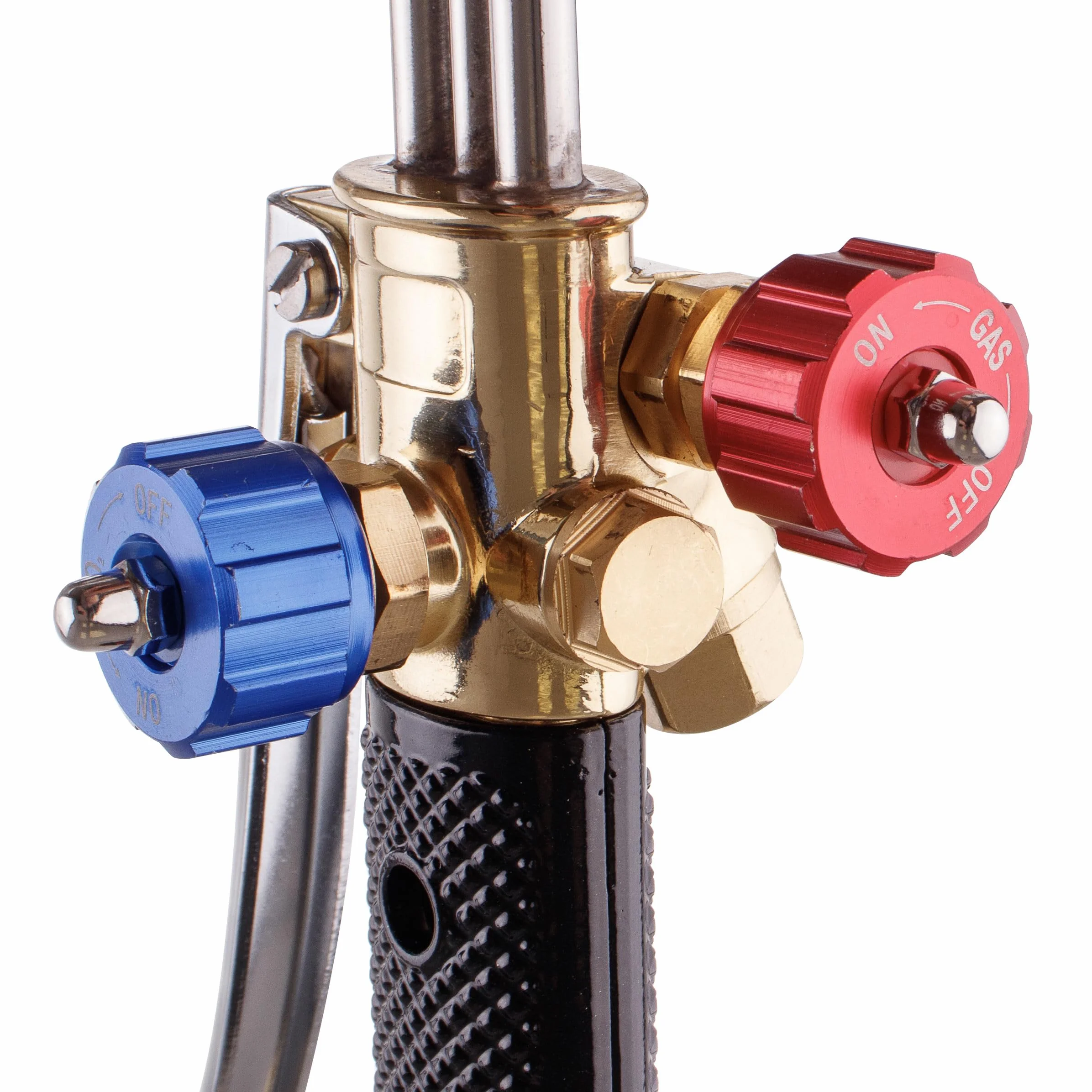 TC TECHNIC - Palnik do Cięcia Złomu - 50cm - do Propanu i Acetylenu - Kompatybilny z Dyszami PNME i ANME - Przyłącze Gazu Opałowego: 3/8"l, Tlen: 1/4" - z Zabezpieczeniem Przed Cofaniem się Płomienia