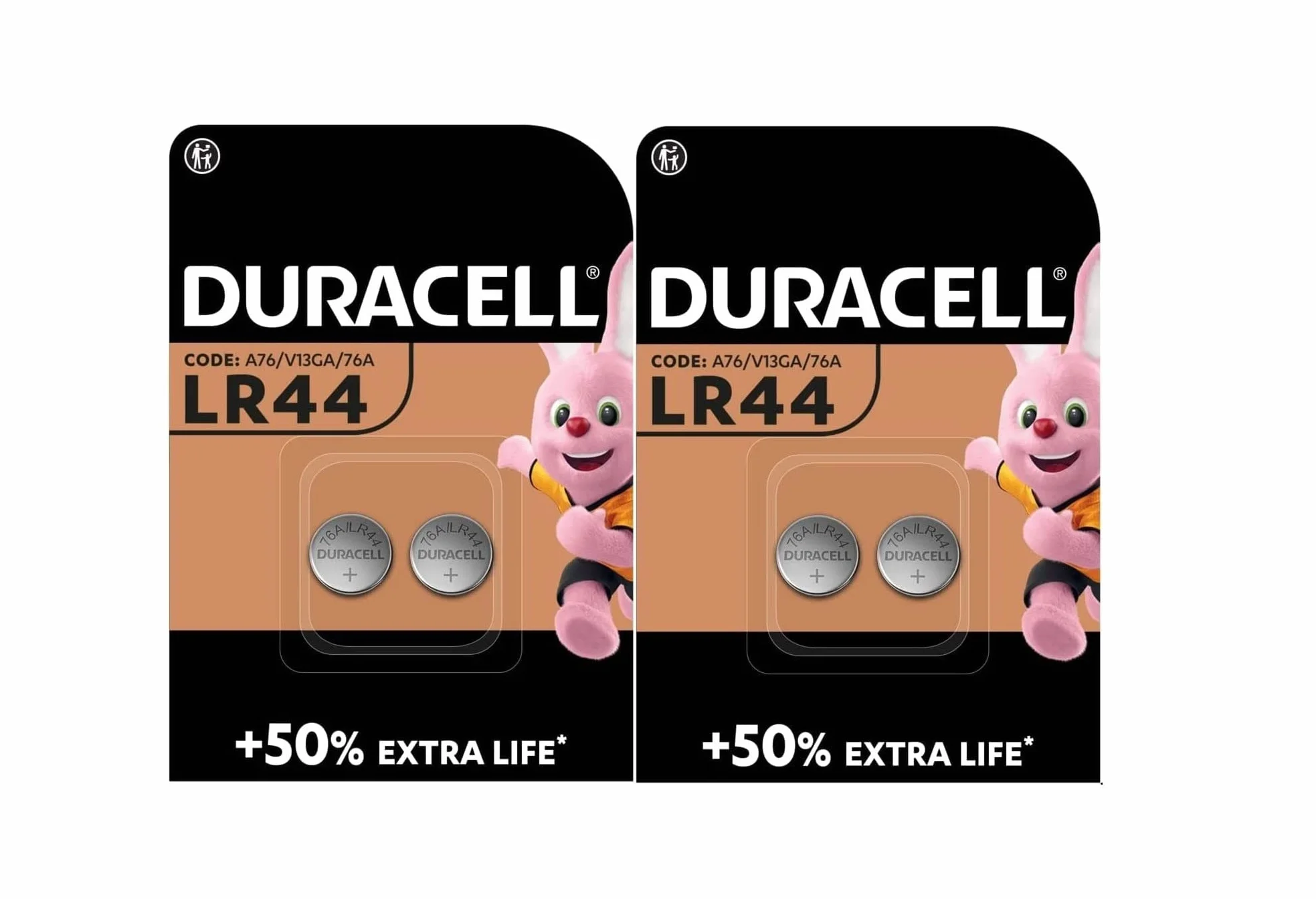 Duracell LR44 A76 V13GA 76A Baterie 4 sztuki