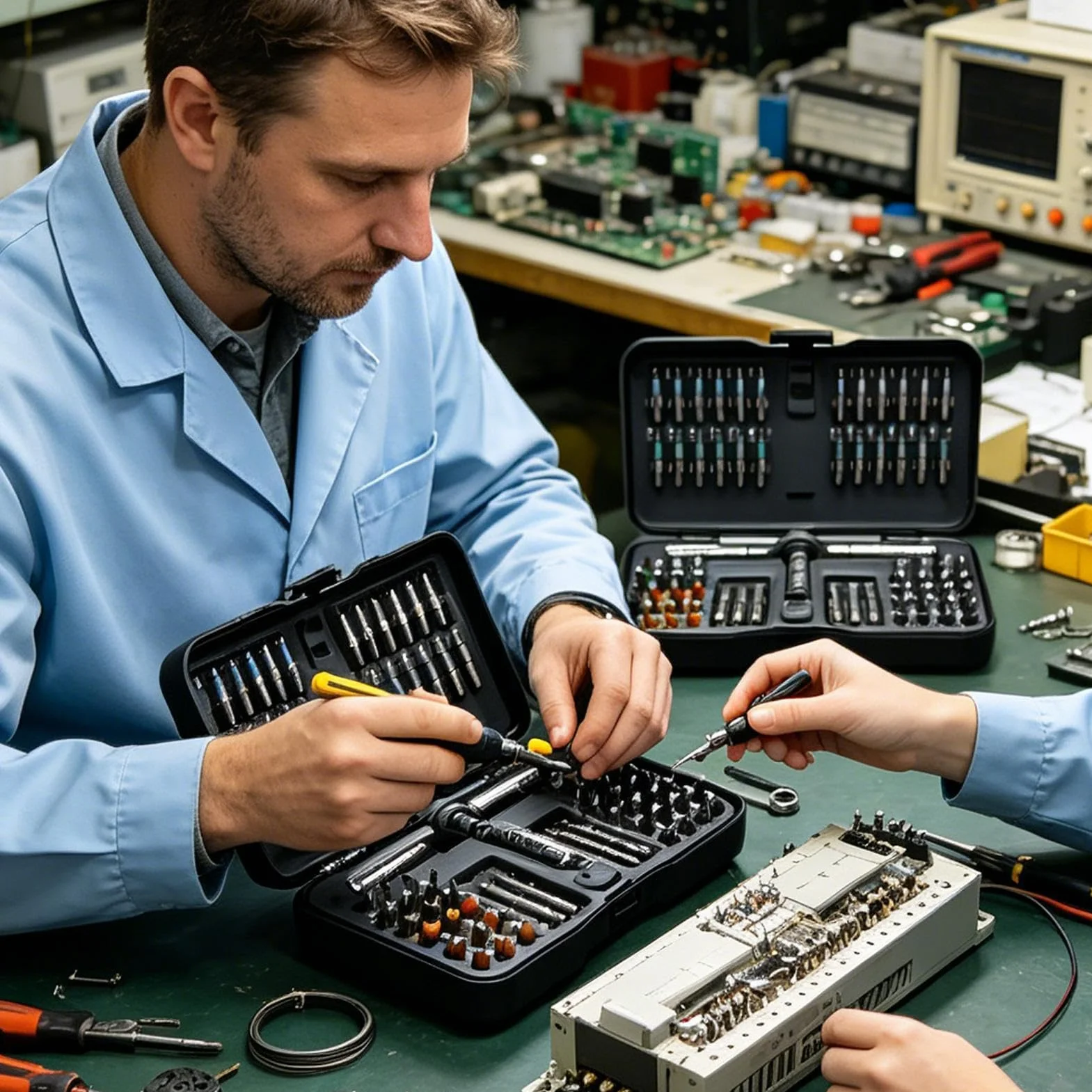 Zestaw wkrętaków z grzechotką 66 Ergonomicznych Bitów Precyzyjnych | Zestaw Wkrętaków Grzechotkowych z Etui Do Napraw Elektrycznych, Komputerów, Dla Majsterkowiczów, Modelarzy, Do Telefonów,