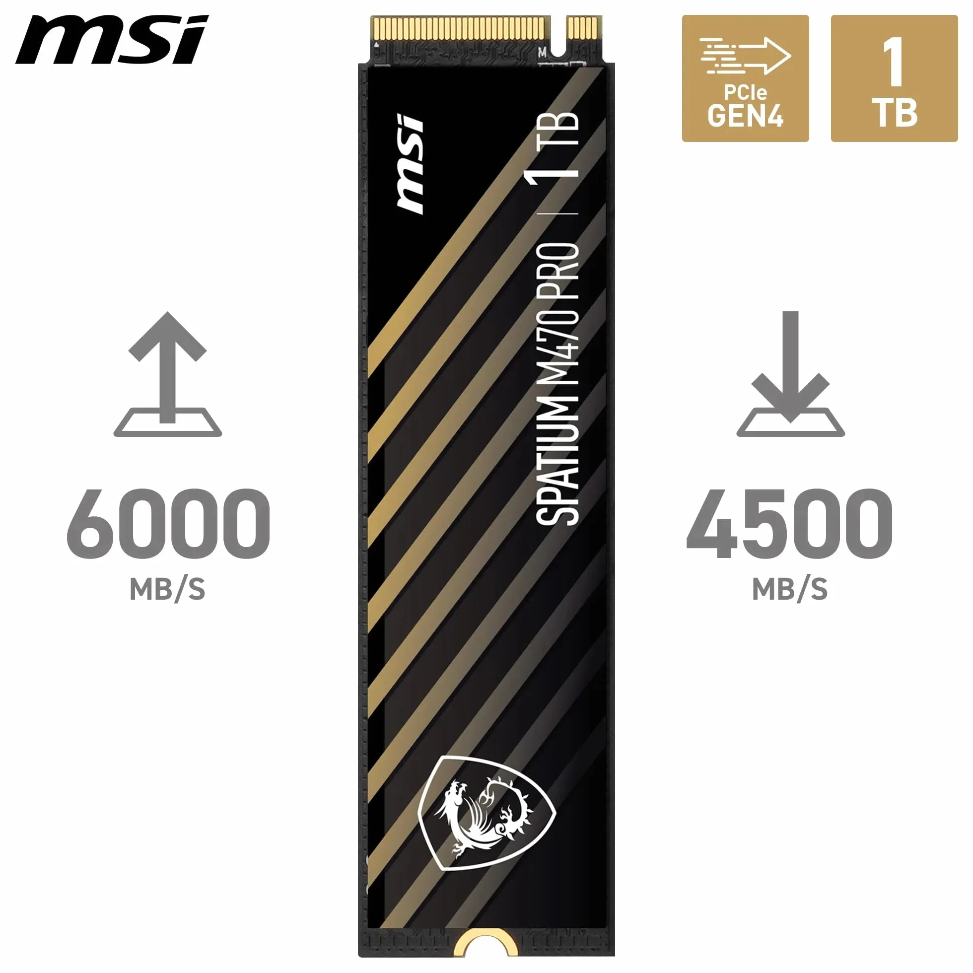 MSI SPATIUM M470 Pro PCIe 4.0 NVMe M.2 1TB