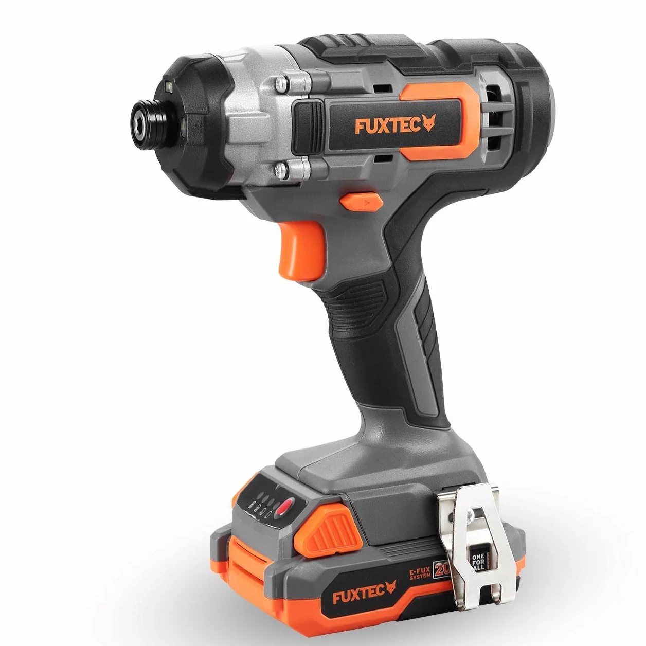 Fuxtec Akumulatorowa wiertarko-wkrętarka udarowa 20 V zestaw FX-E1IS20 – wkrętarka akumulatorowa z akumulatorem litowo-jonowym i ładowarką – moment obrotowy 70 Nm – liczba udarów 2400 bpm