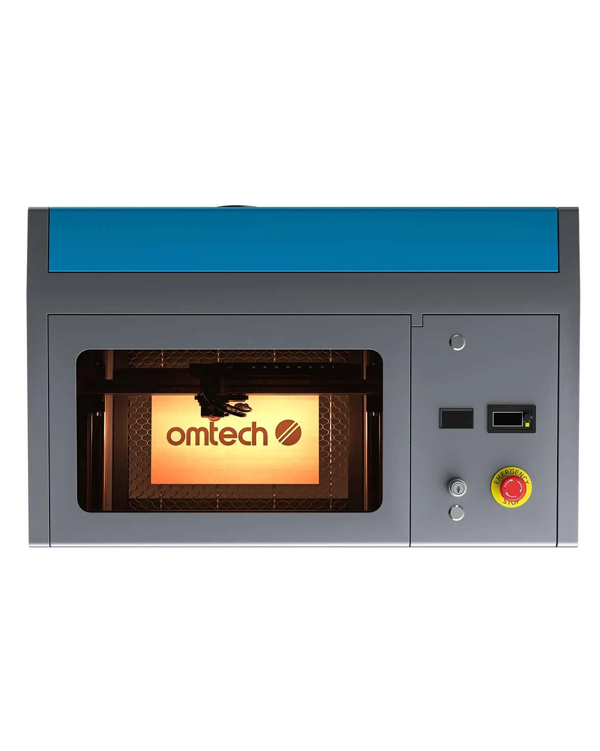 OMTech CO2 laserowa maszyna do grawerowania K40+ 30 x 20 cm, CO2, 40 W, 20 x 12", do grawerowania laserowego GRBL z 2 x laserowym proszkiem do znakowania metalu