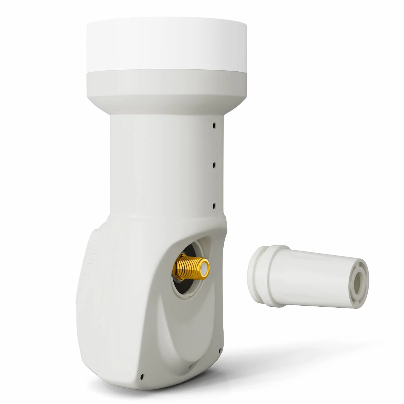 hb-digital LNB Głowica Satelitarna 1 Abonent Direkt LTE Protected Full HD 4K UHD Pozłacane Styki Biały