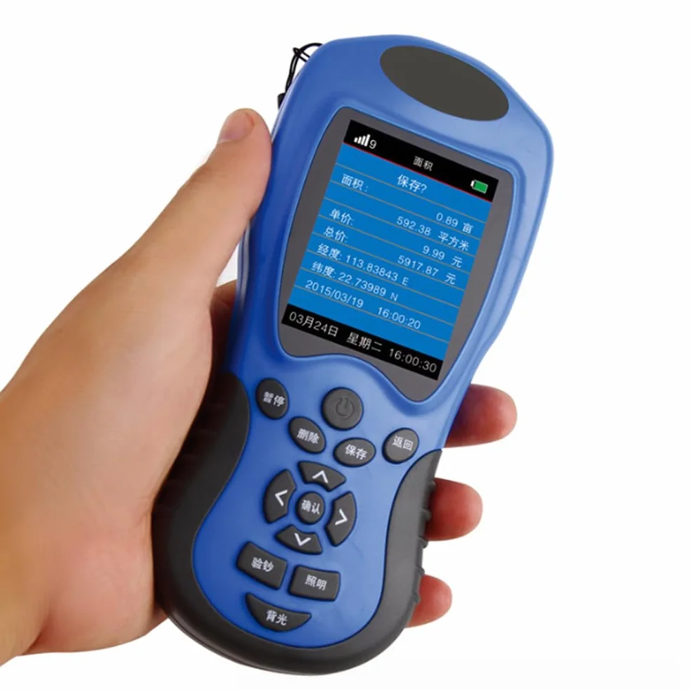 Ręczny sprzęt geodezyjny GPS, cyfrowy wyświetlacz LCD Obszar gruntów rolnych Długość Wysokość Ciśnienie Satelitarne urządzenie pomiarowe, dla leśnych użytków rolnych Górnictwo Górskie Powierzchnia