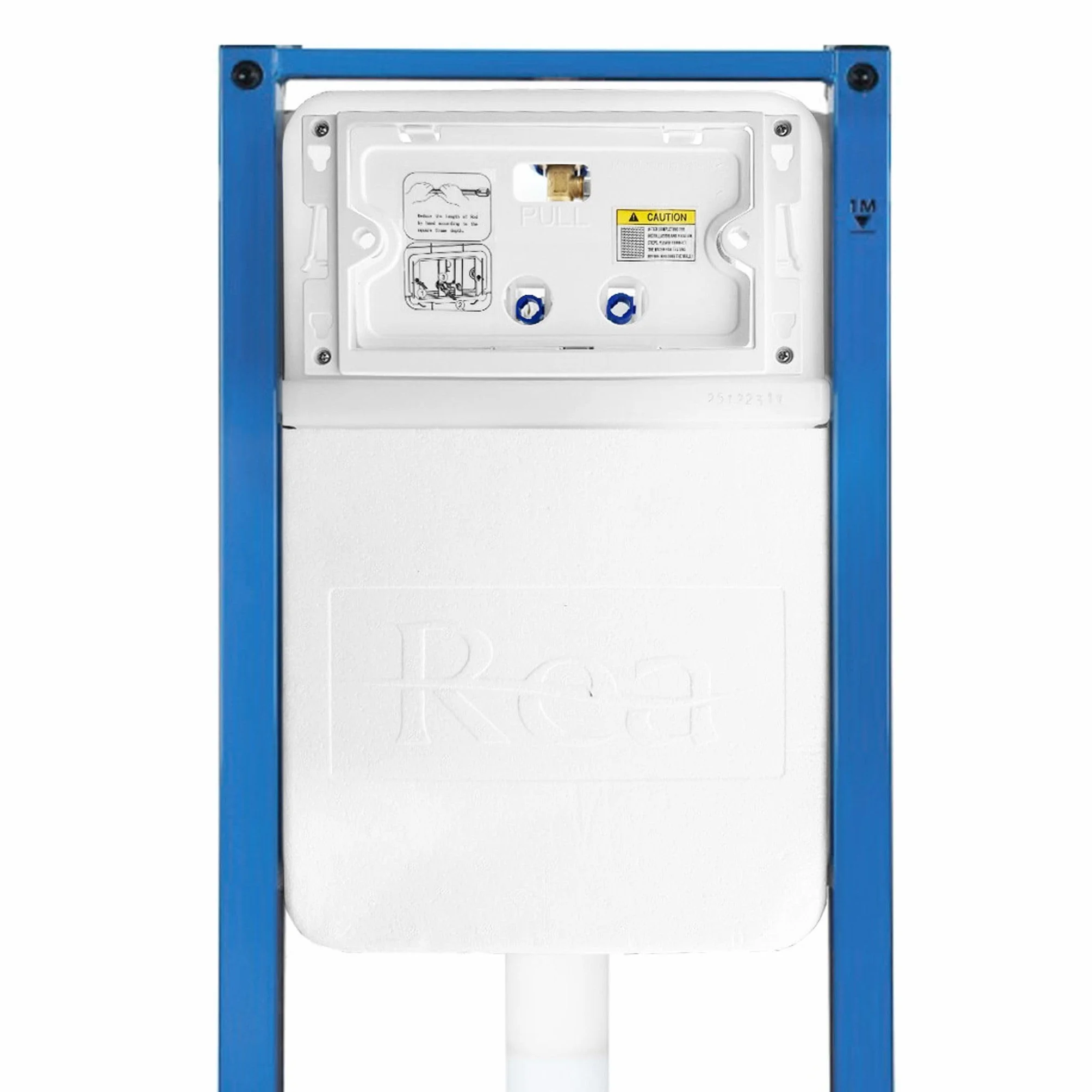 Rea - Stelaż Zestaw Podtynkowy Slim 024n Do Mis Wc Z Przyciskiem Hd Tytan - 22x35,2x106,2 cm