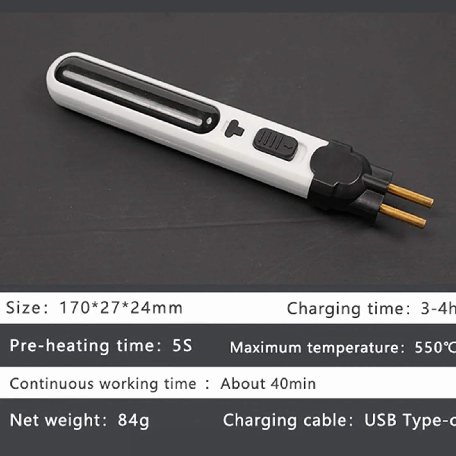 Zestaw do spawania tworzyw sztucznych 100 W, akumulatorowy, 3 w 1, pistolet do spawania tworzyw sztucznych z lutownicą, kielnia, zszywacz na gorąco(Carton)