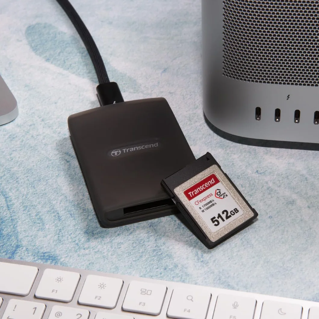 Transcend CFexpress karta pamięci typu B TS256GCFE820, prędkość odczytu/zapisu do 1700 MB/s lub 1300 MB/s